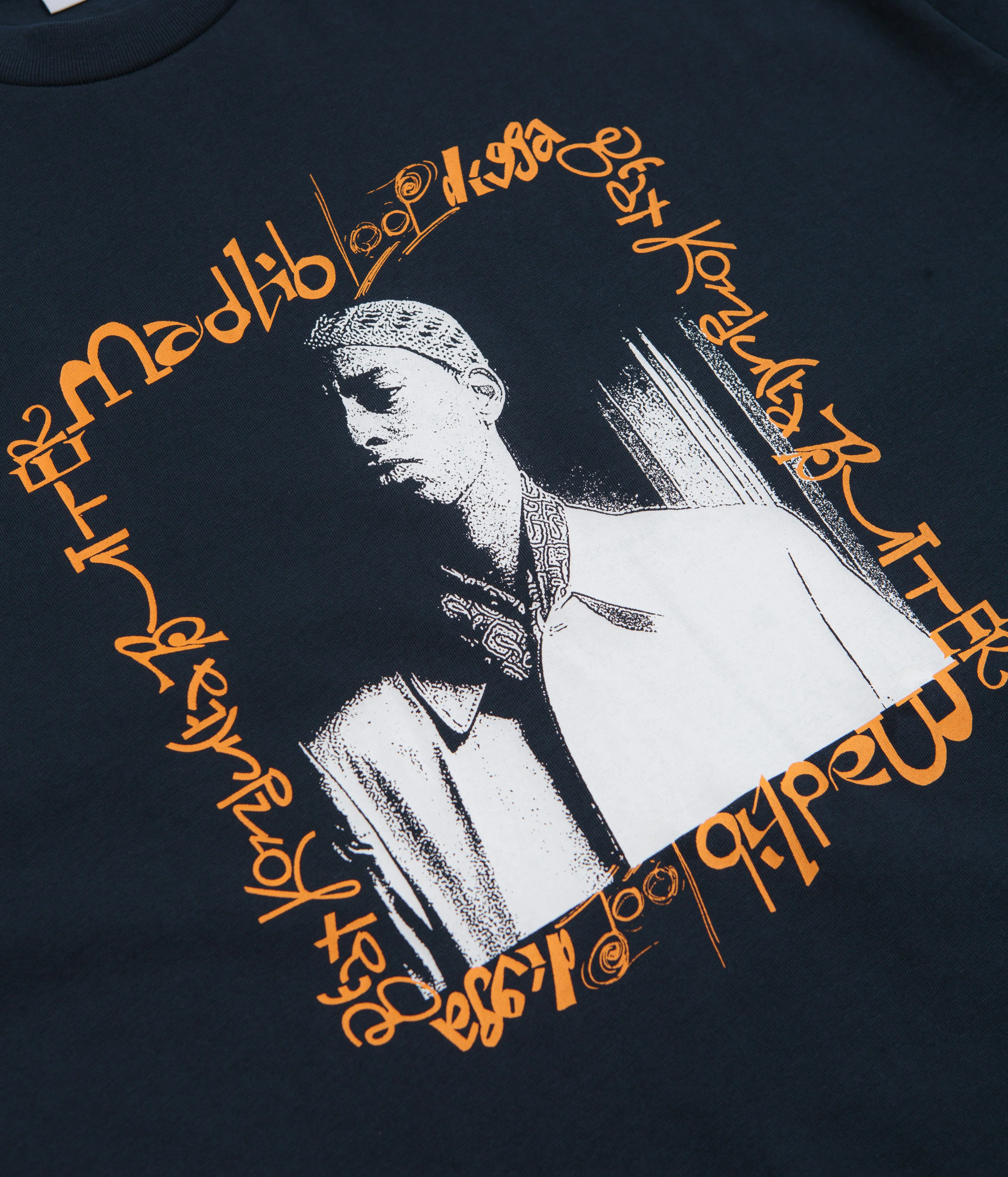 Butter Goods x Madlib Loop Digga T-Shirt - Navy - Image 3
