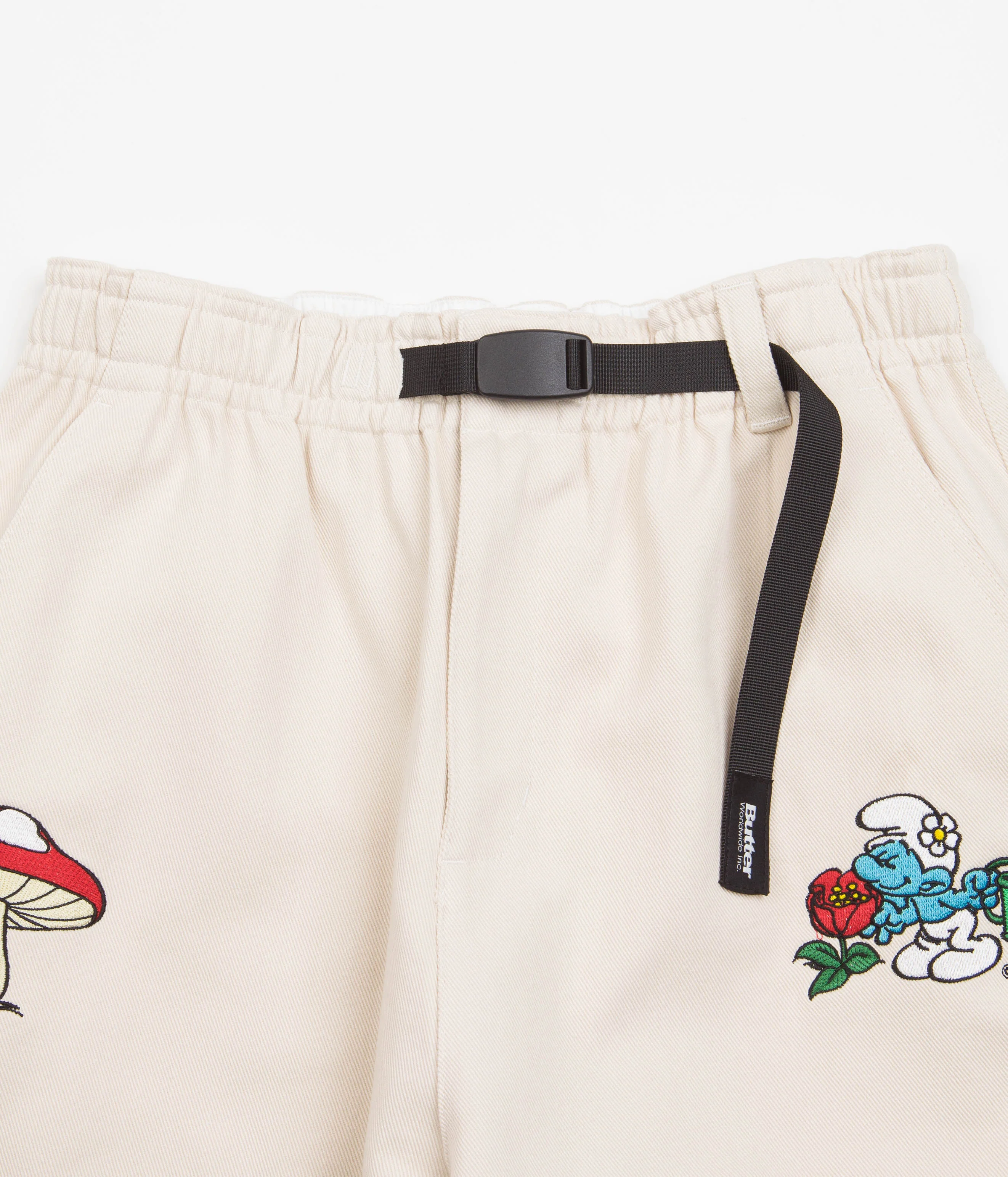 Butter Goods x The Smurfs Forage Wide Leg Pants - Natural - Image 4