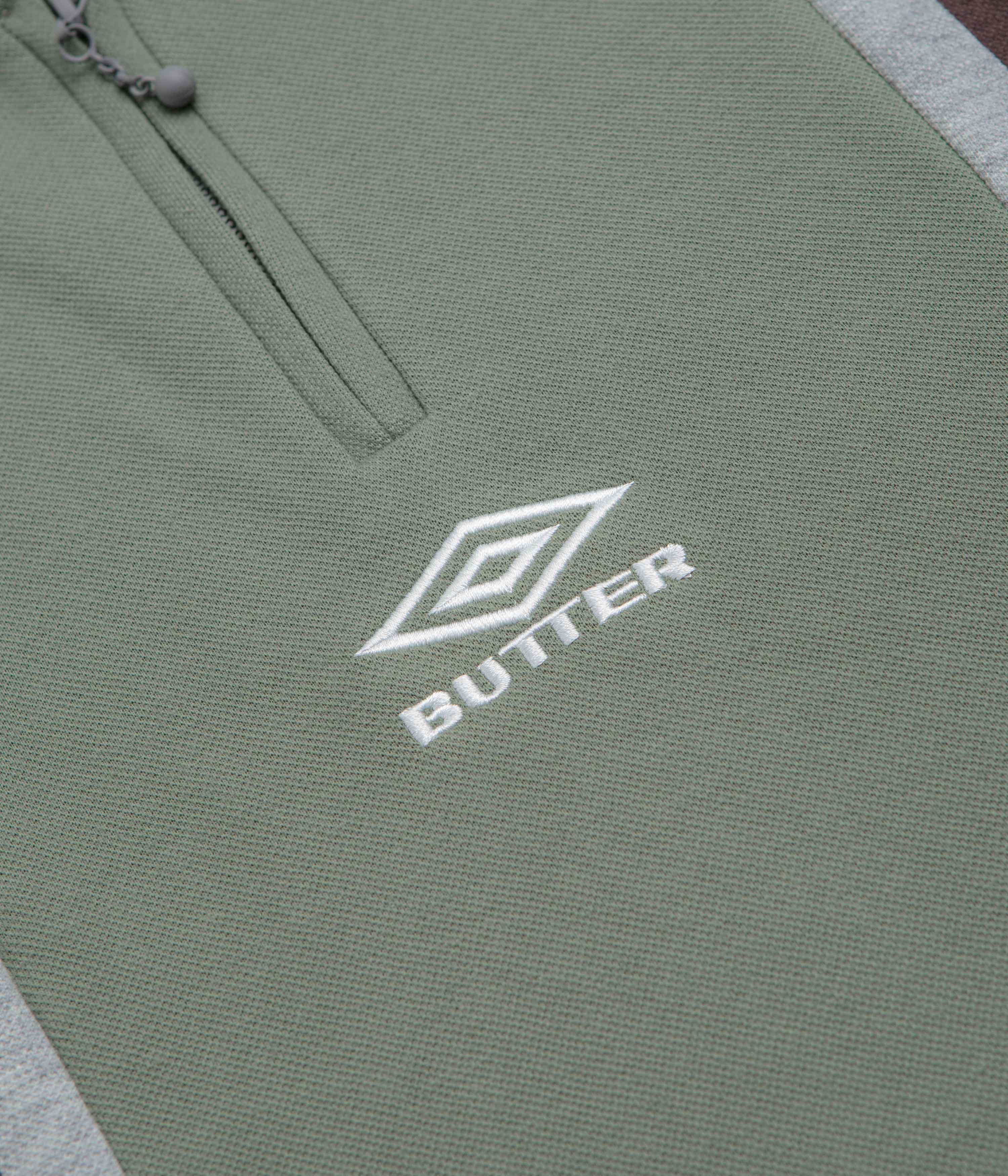 Butter Goods x Umbro Athletica Polo Shirt - Sage - Image 4