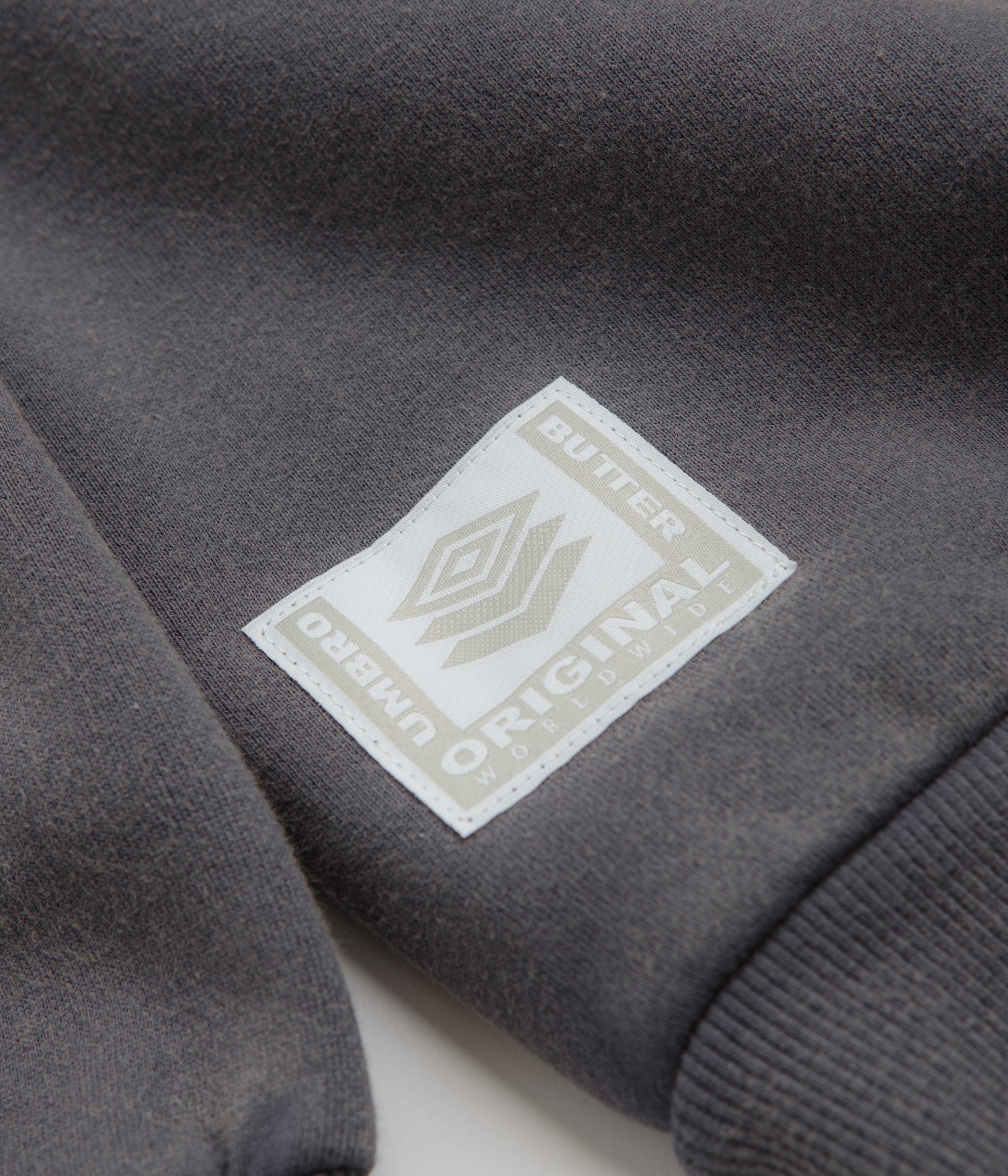 Butter Goods x Umbro Diamond Logo Crewneck Sweatshirt - Washed Slate - Image 4