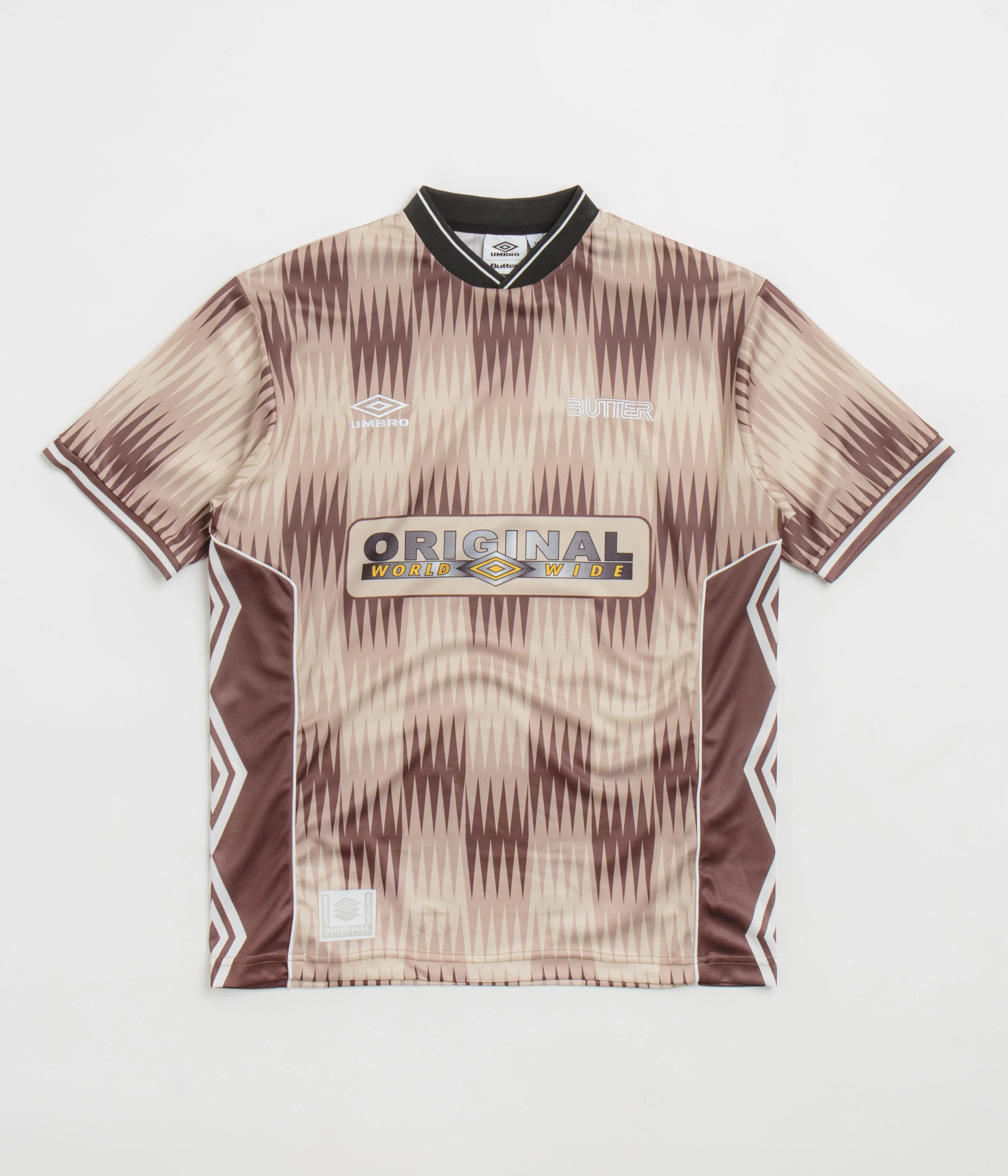 Butter Goods x Umbro Optical Jersey - Brown / Taupe
