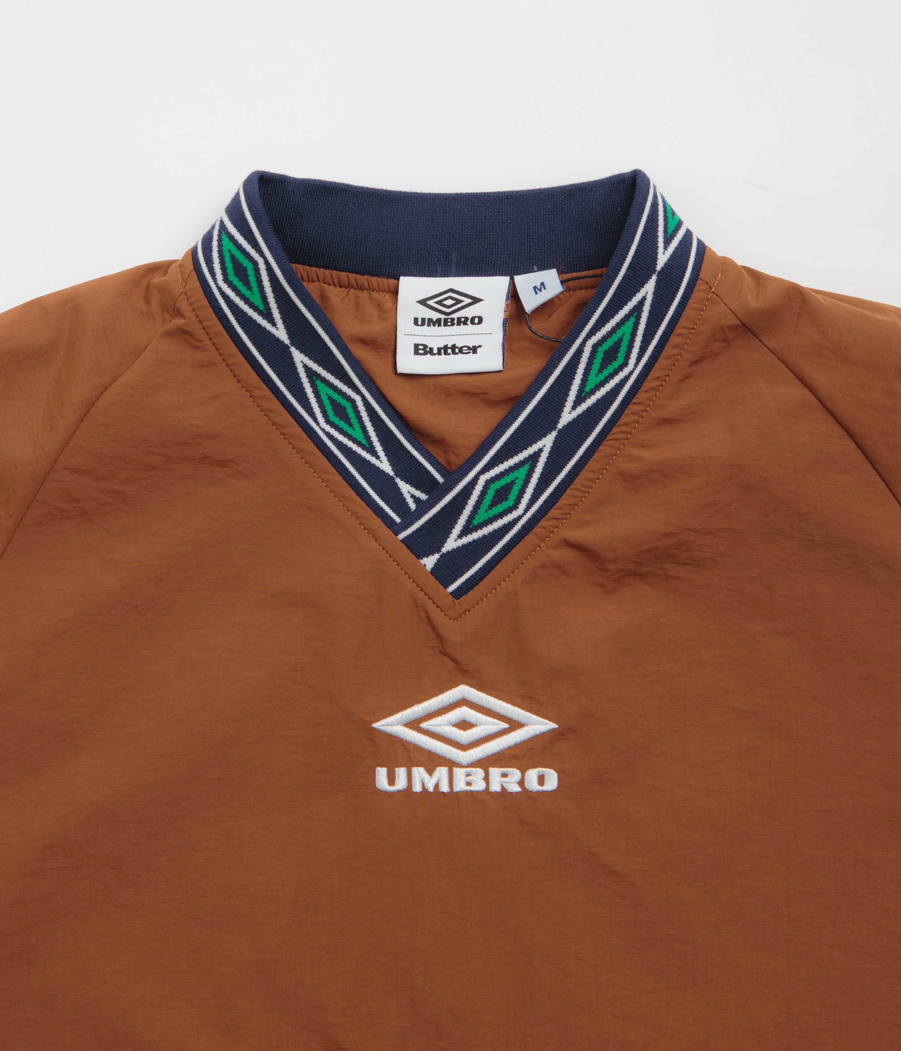 Butter Goods x Umbro Training Sweatshirt - Chocolate / Tan - Image 6