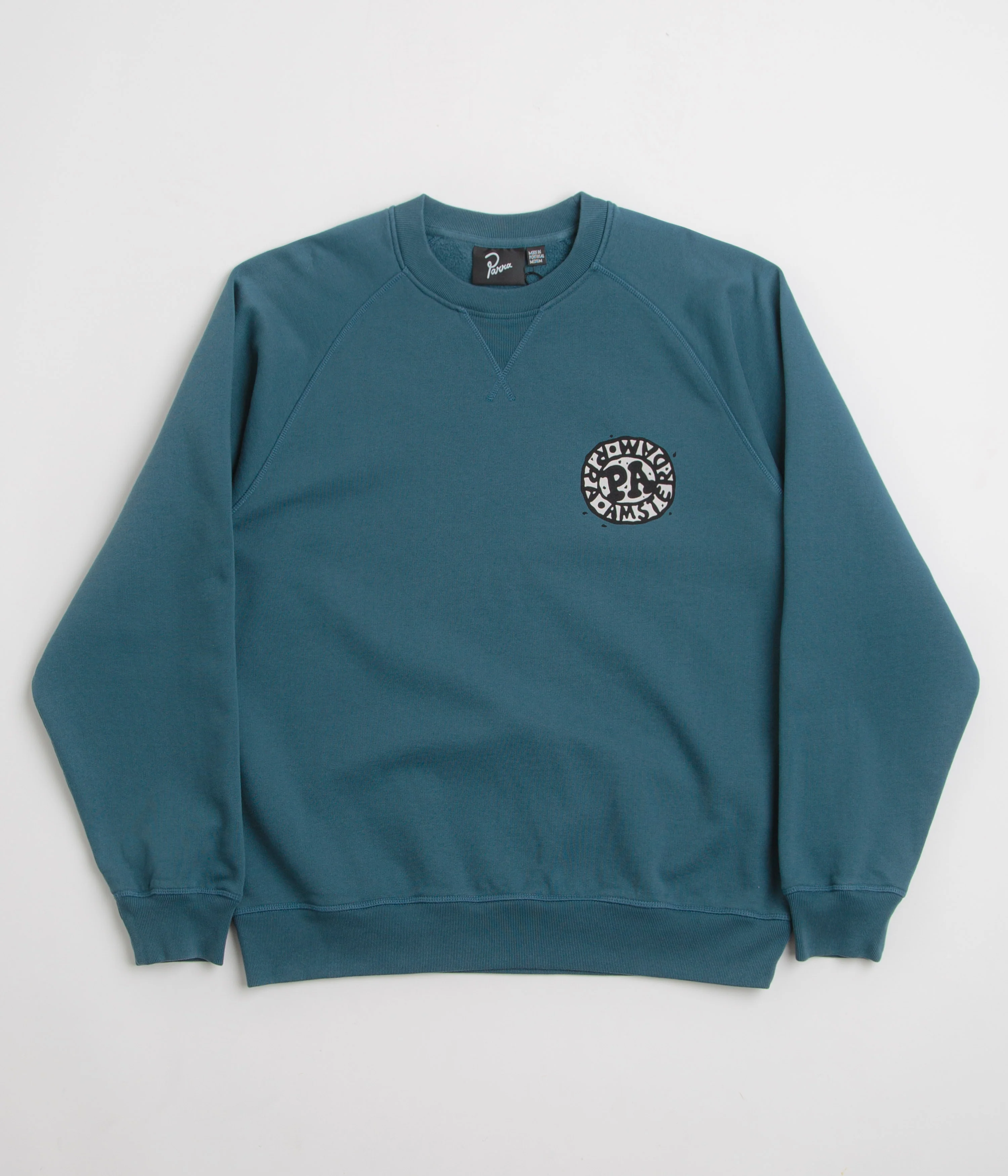 by Parra Amsterdammed Crewneck Sweatshirt - Washed Blue - Image 2