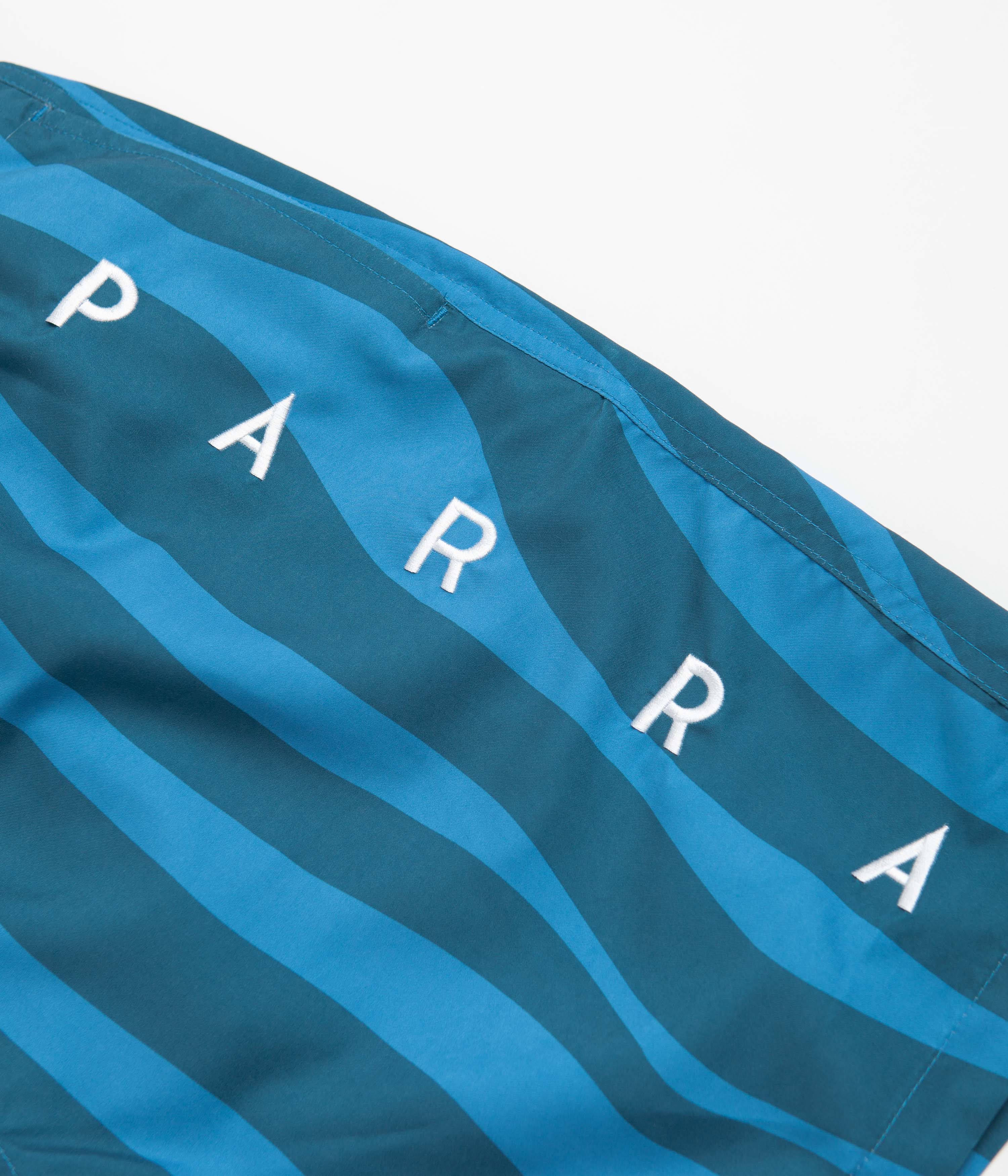 by Parra Aqua Weed Waves Swim Shorts - Greek Blue - Image 6