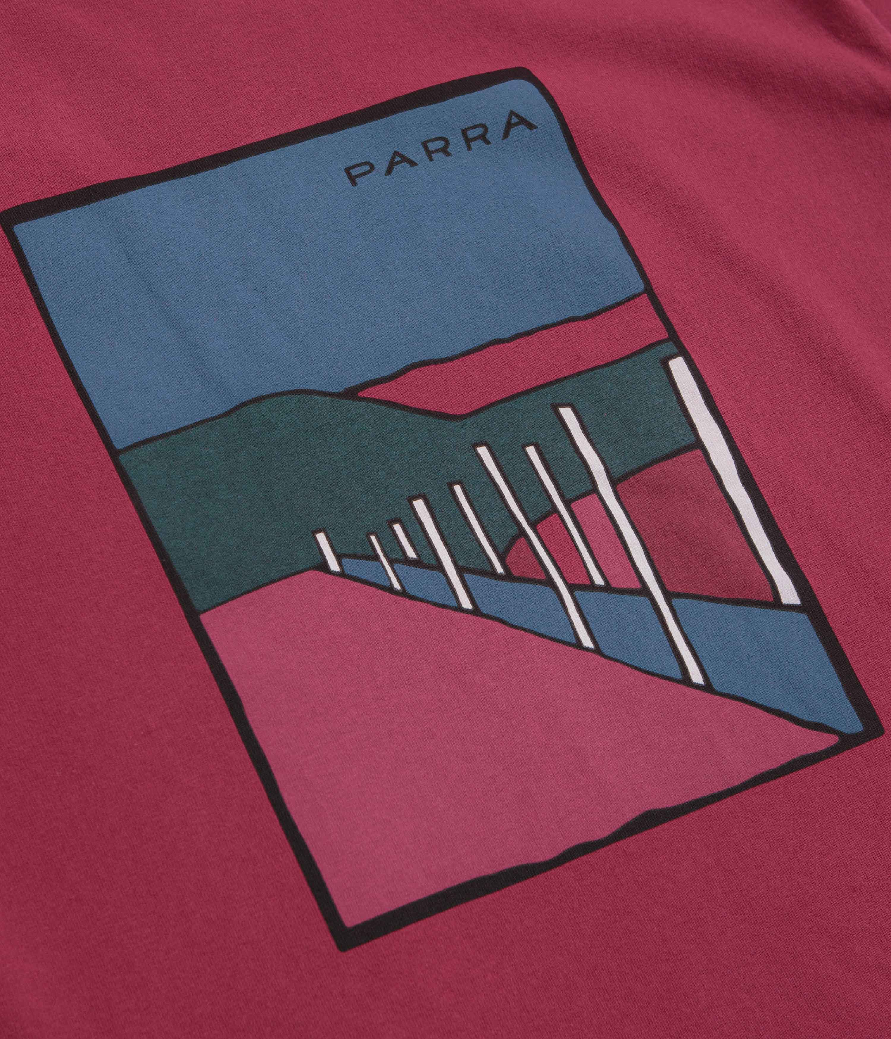 by Parra Beach Parking T-Shirt - Raspberry - Image 2