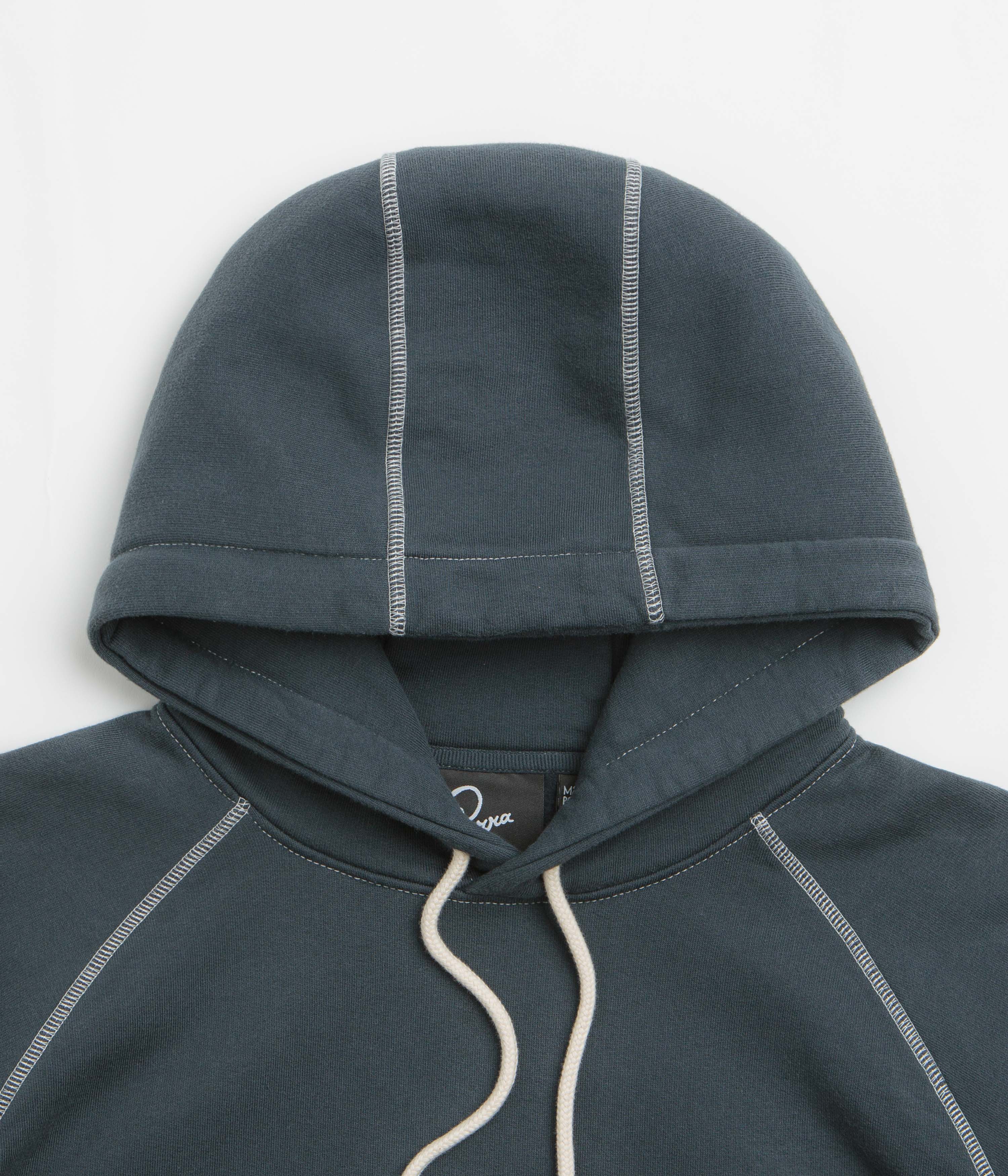 by Parra Circled Script Logo Hoodie - Dark Blue - Image 2