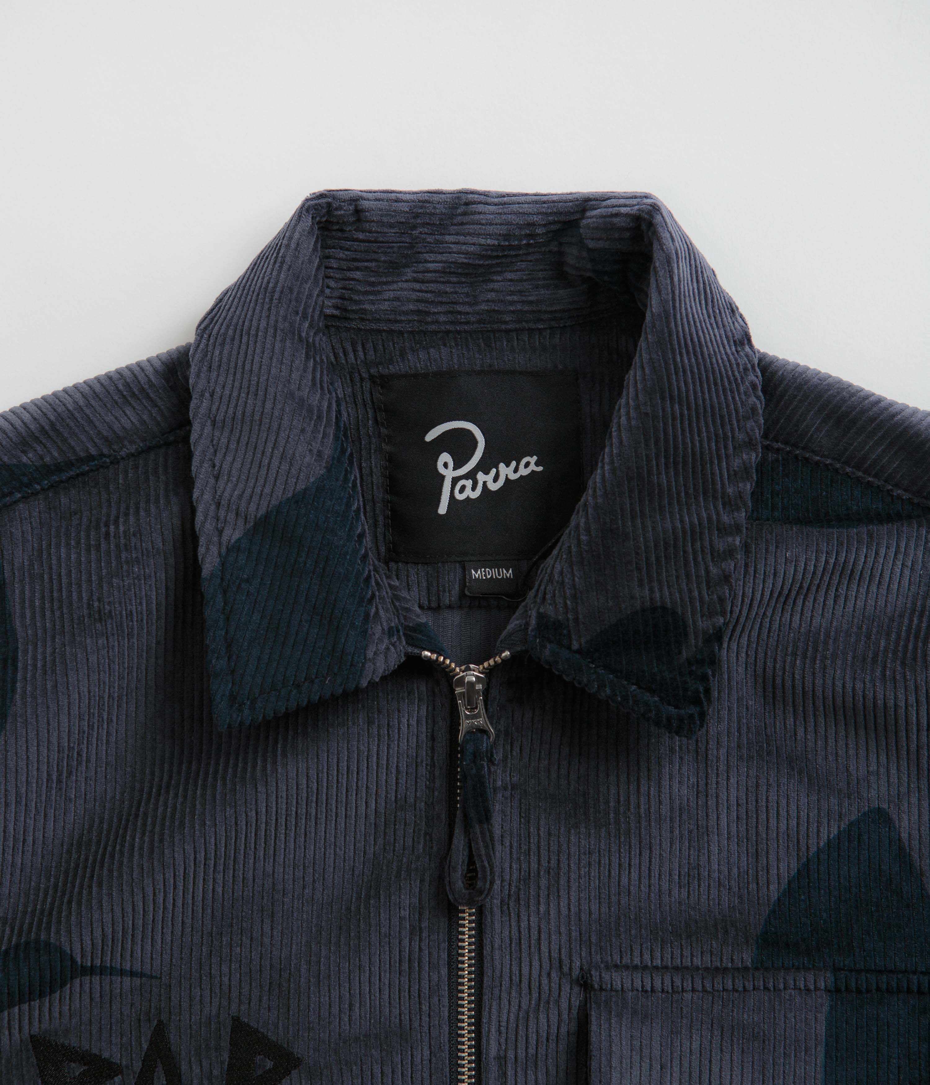 by Parra Clipped Wings Shirt Jacket - Greyish Blue - Image 4