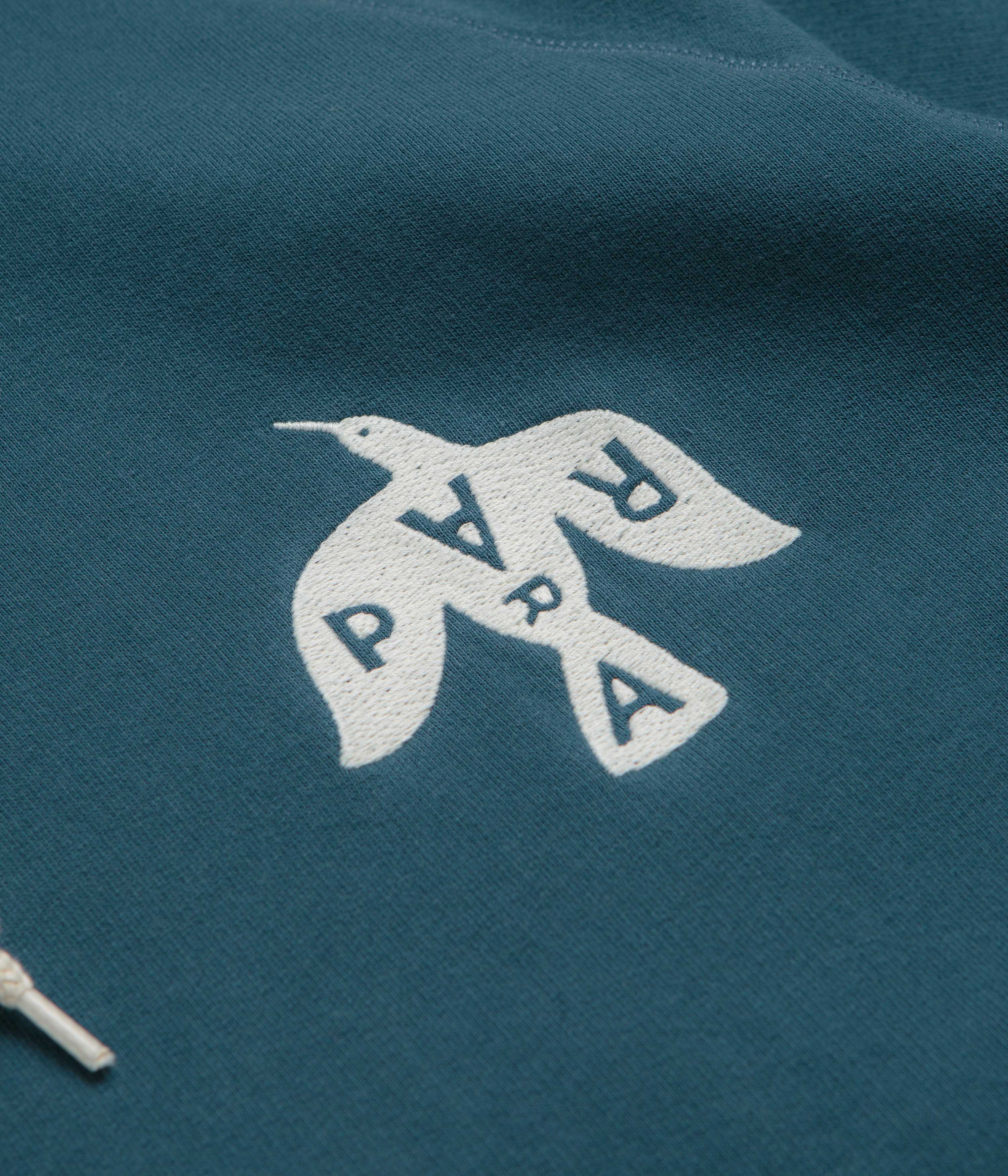 by Parra Crow Logo Hoodie - Teal - Image 3