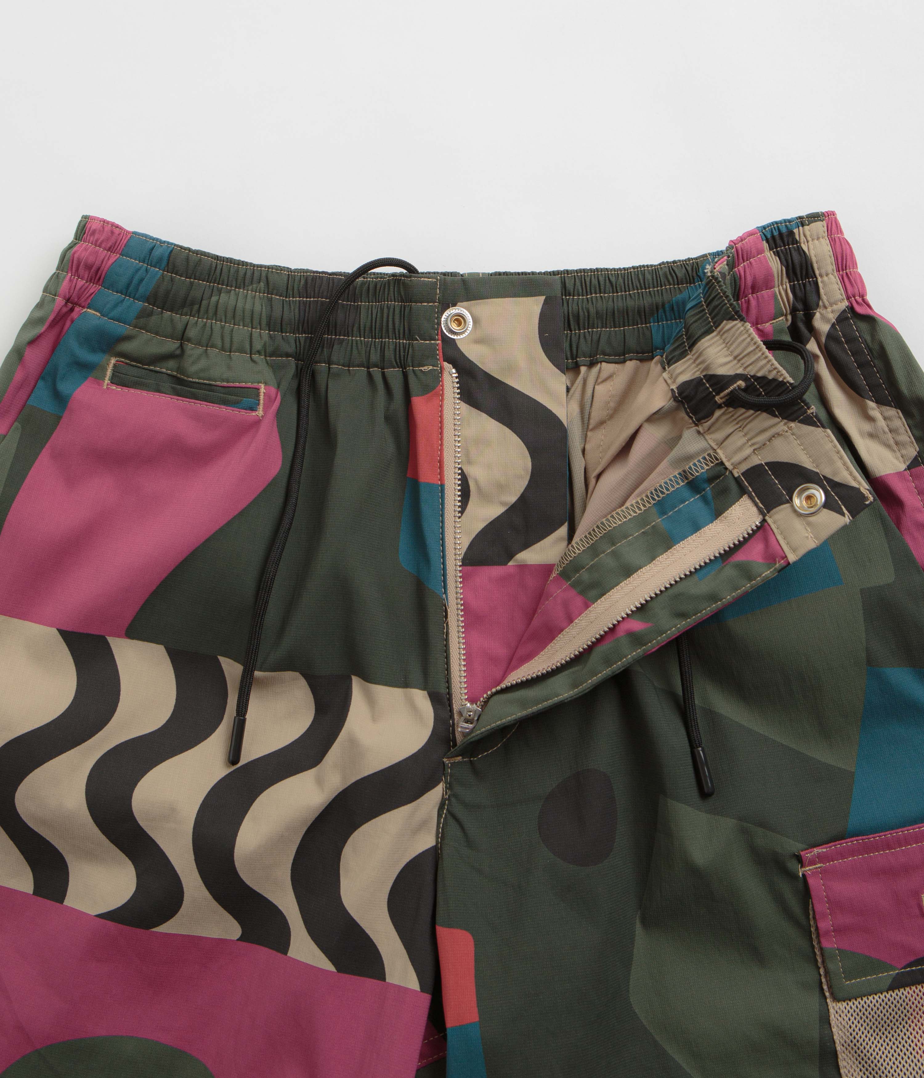 by Parra Distorted Camo Shorts - Pink - Image 6