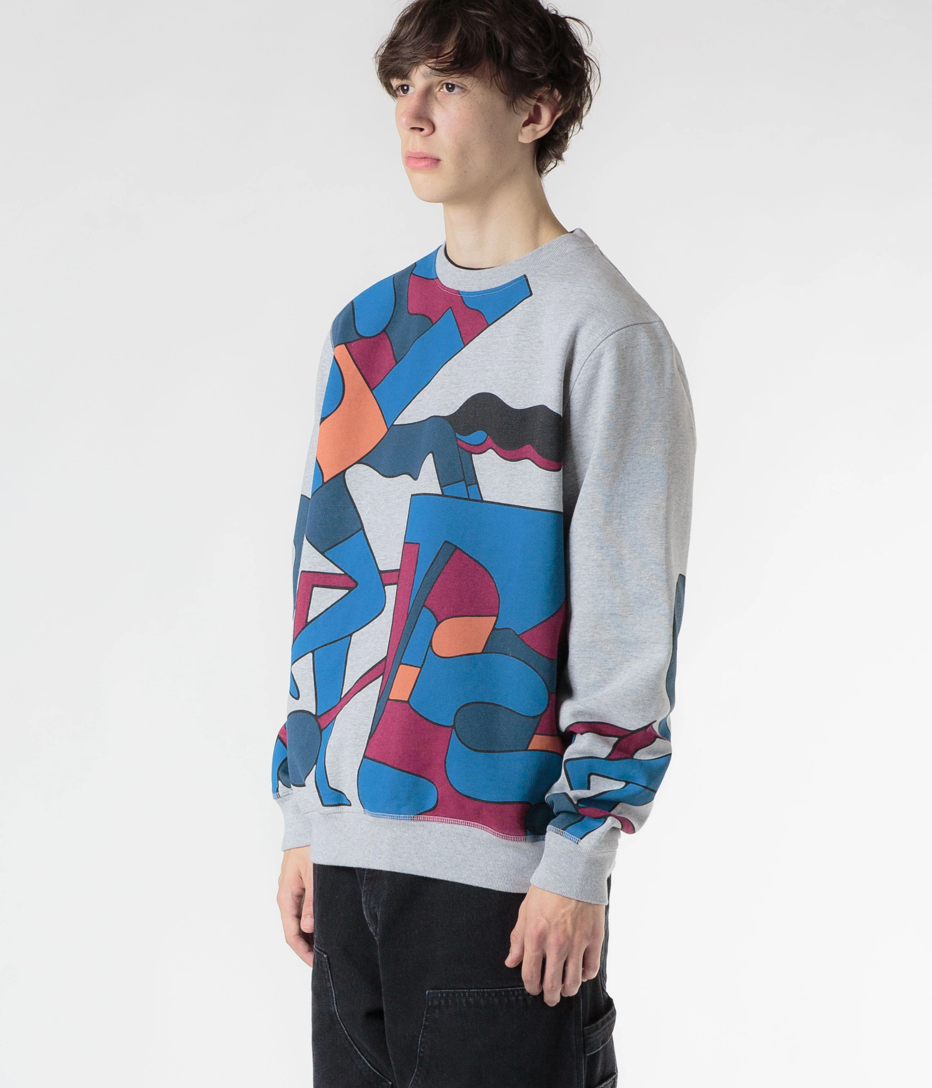 by Parra Etappe 17 Crewneck Sweatshirt - Heather Grey - Image 6