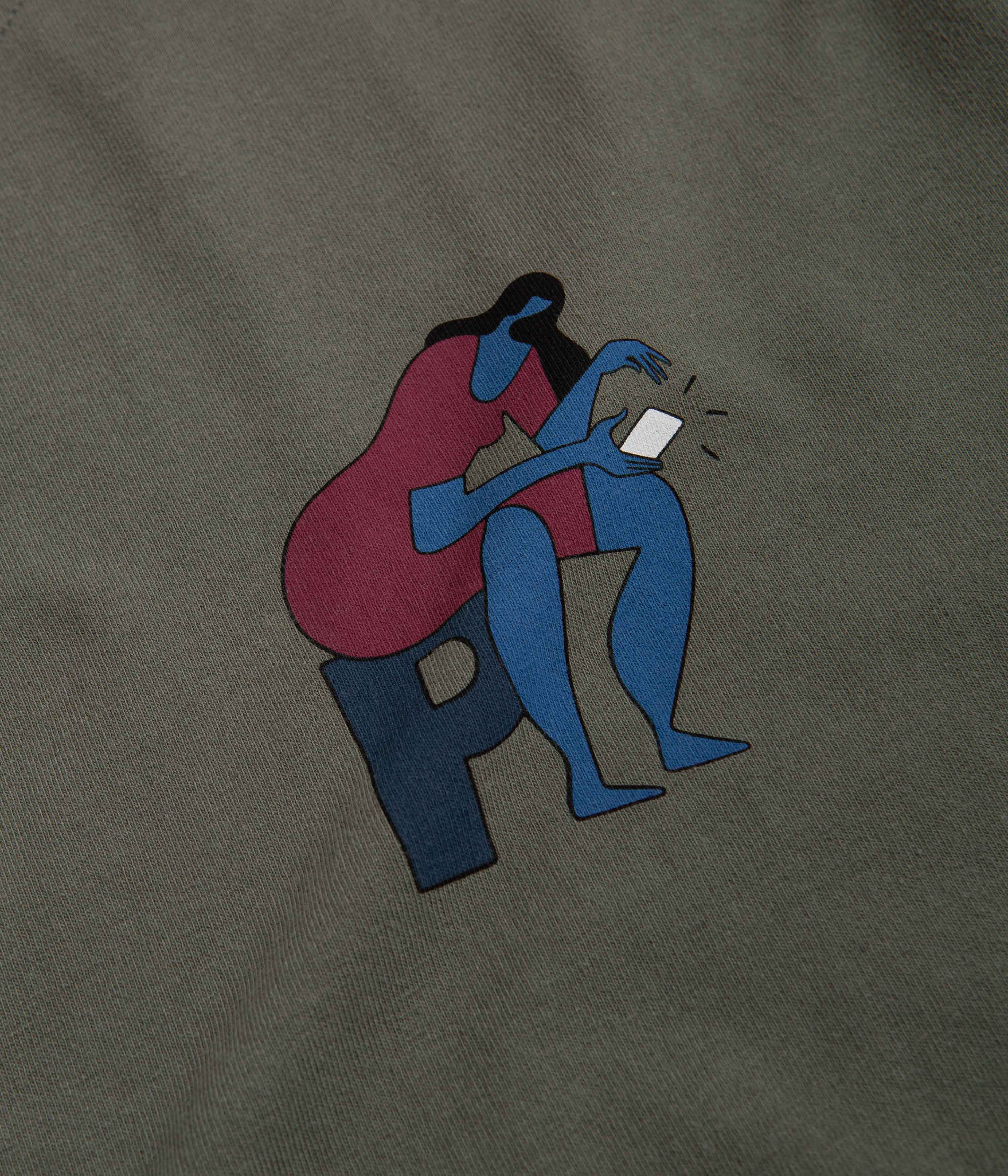 by Parra Insecure Days T-Shirt - Greyish Green - Image 4