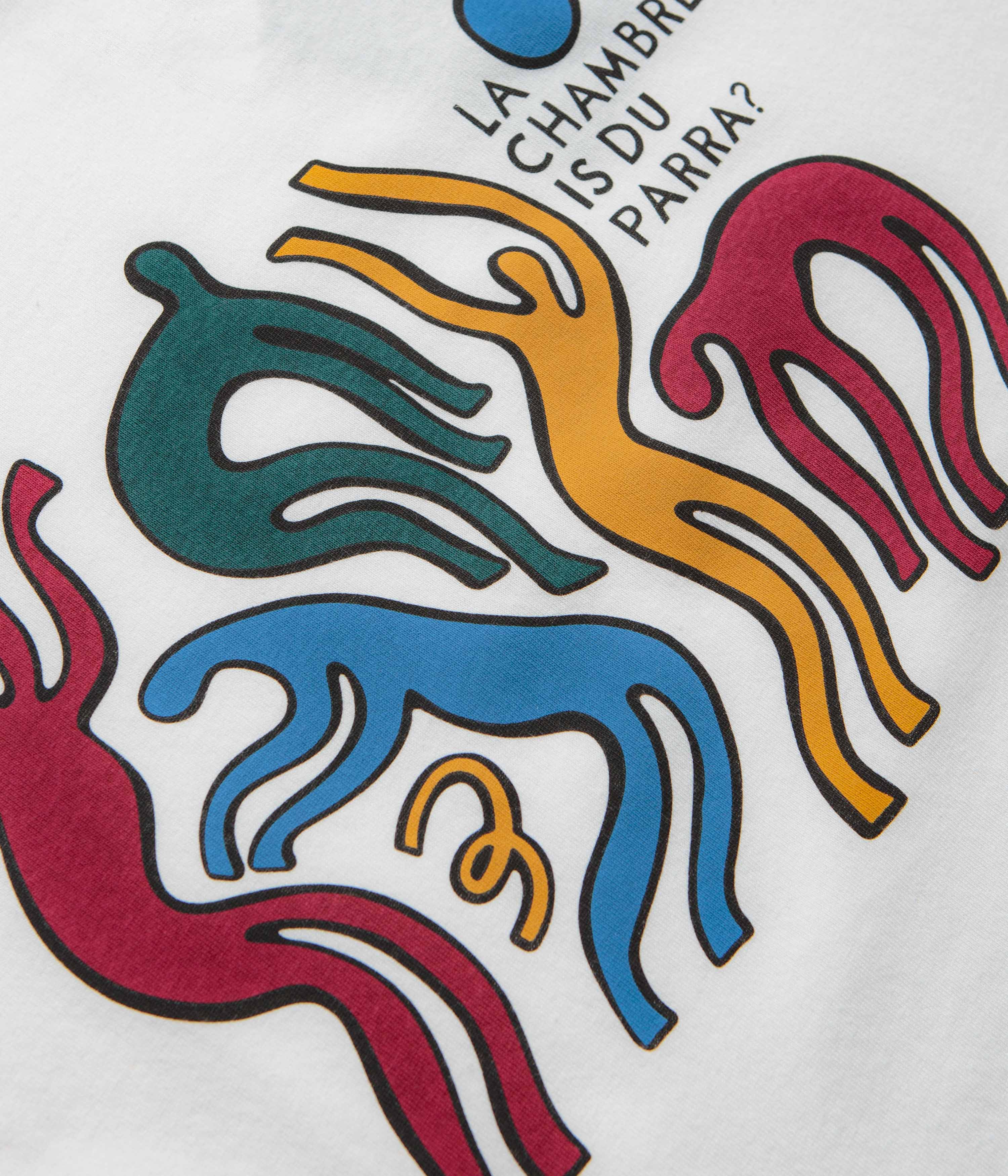 by Parra La Chambre Nuit T-Shirt - White - Image 2