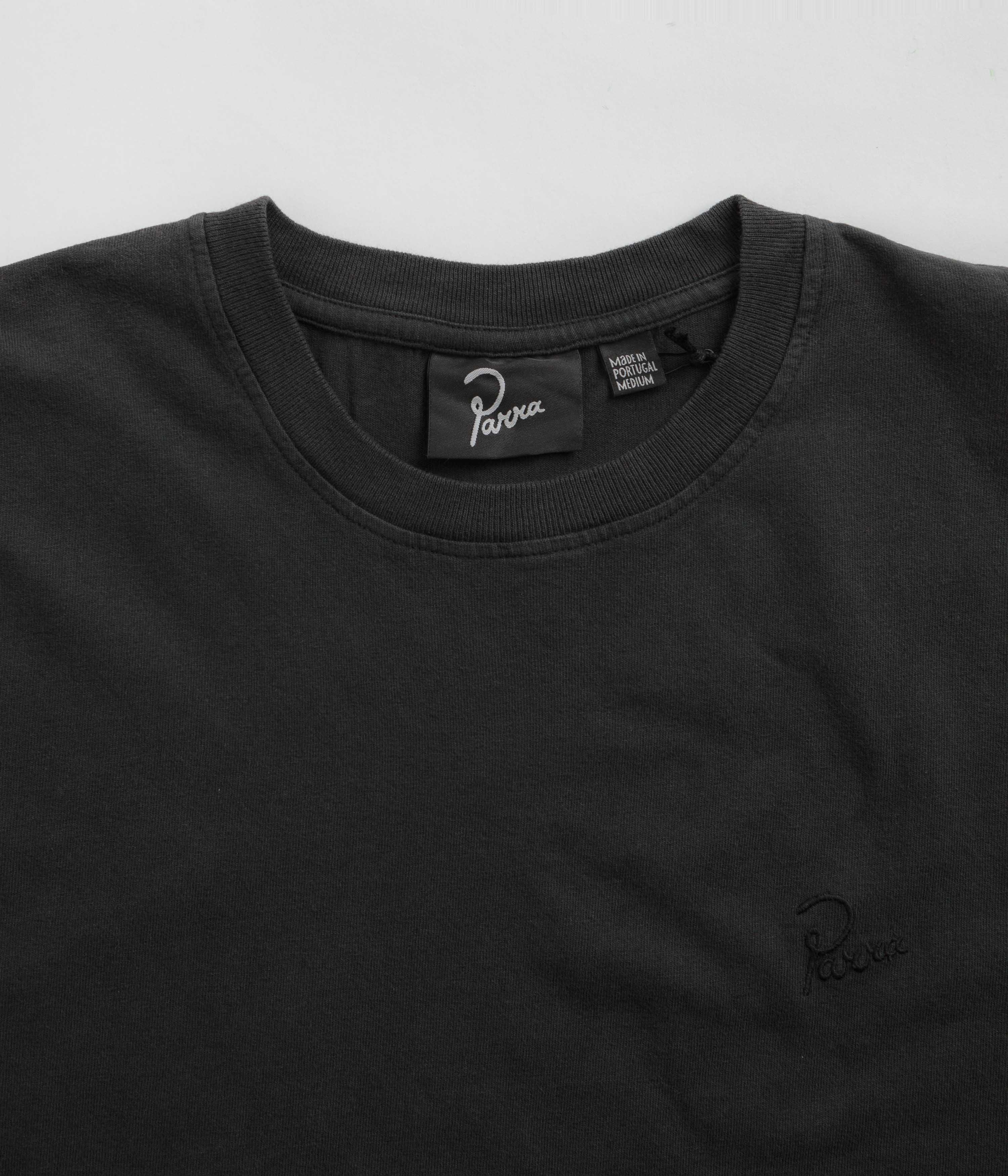 by Parra Script Logo T-Shirt - Washed Black - Image 3