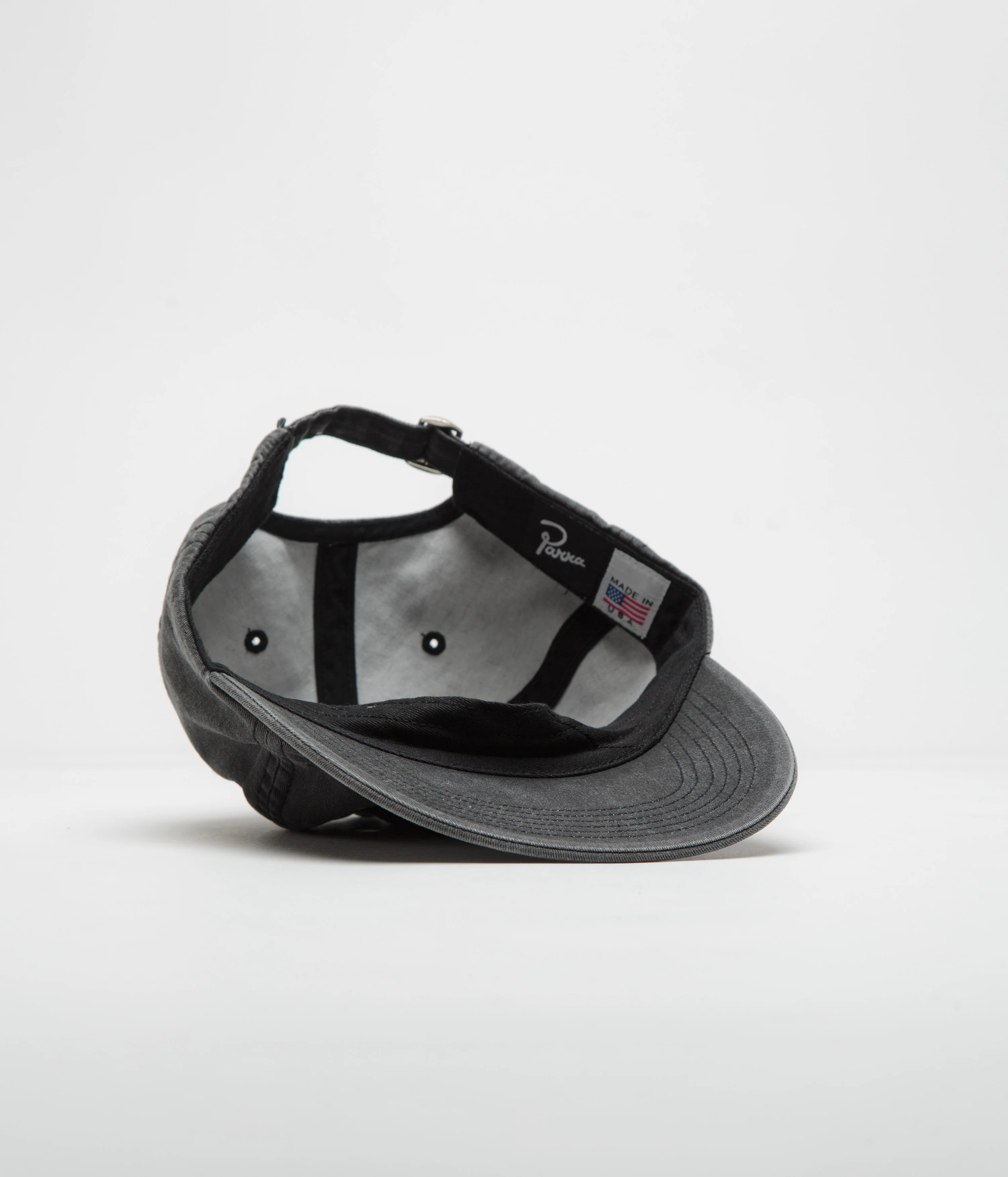 by Parra Scripted Cap - Washed Black - Image 4