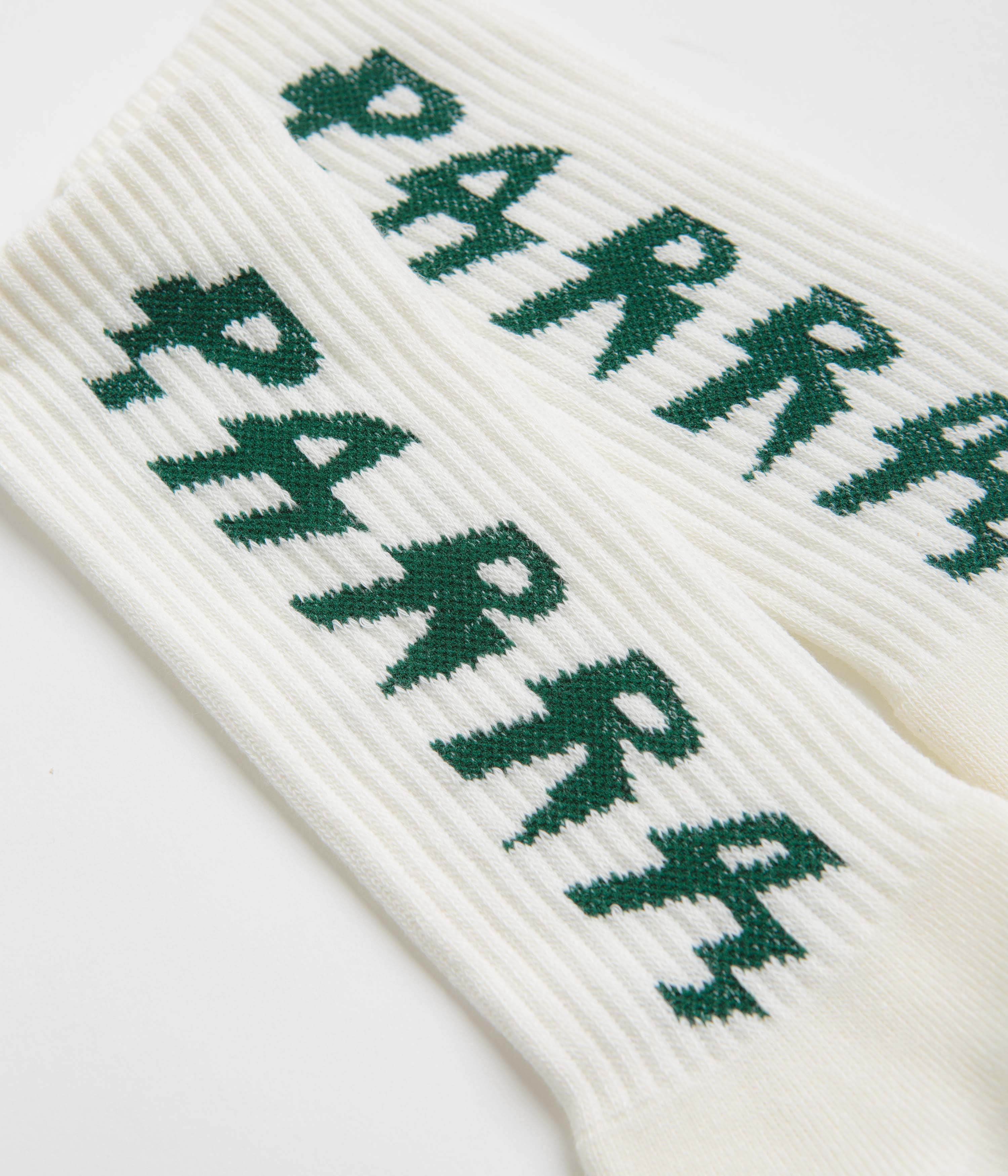 by Parra Shocker Logo Crew Socks - White / White - Image 2