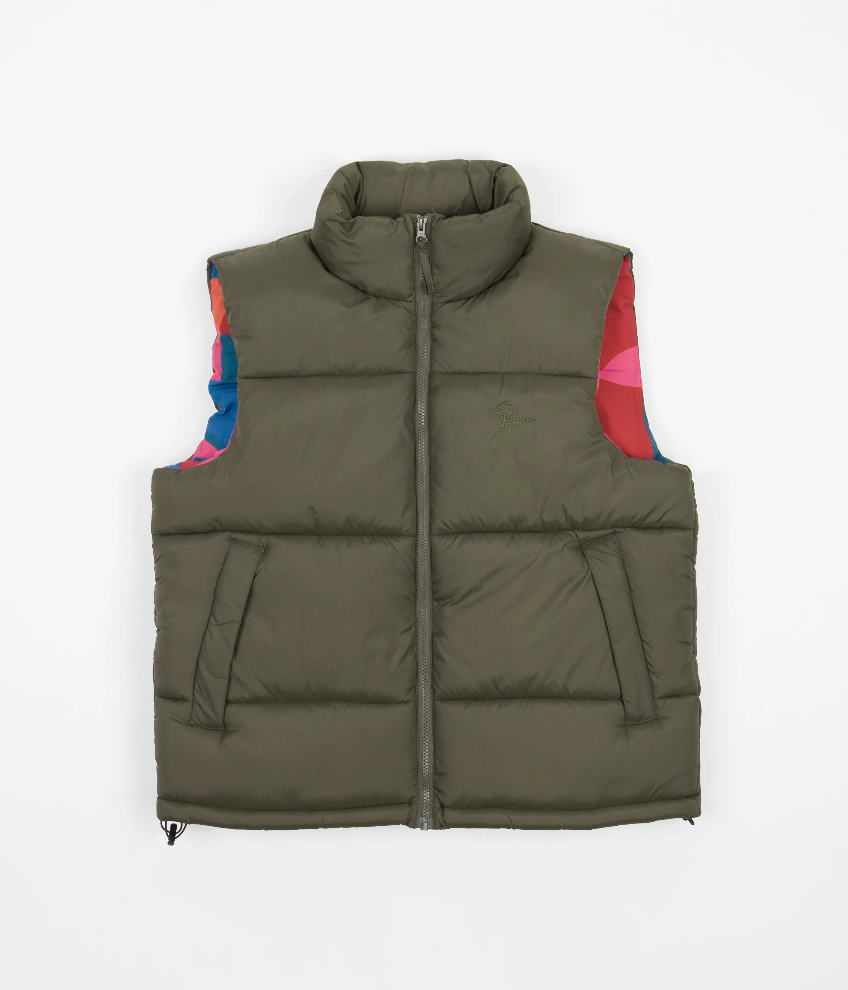 by Parra Sitting Pear Puffer Vest - Olive - Image 5