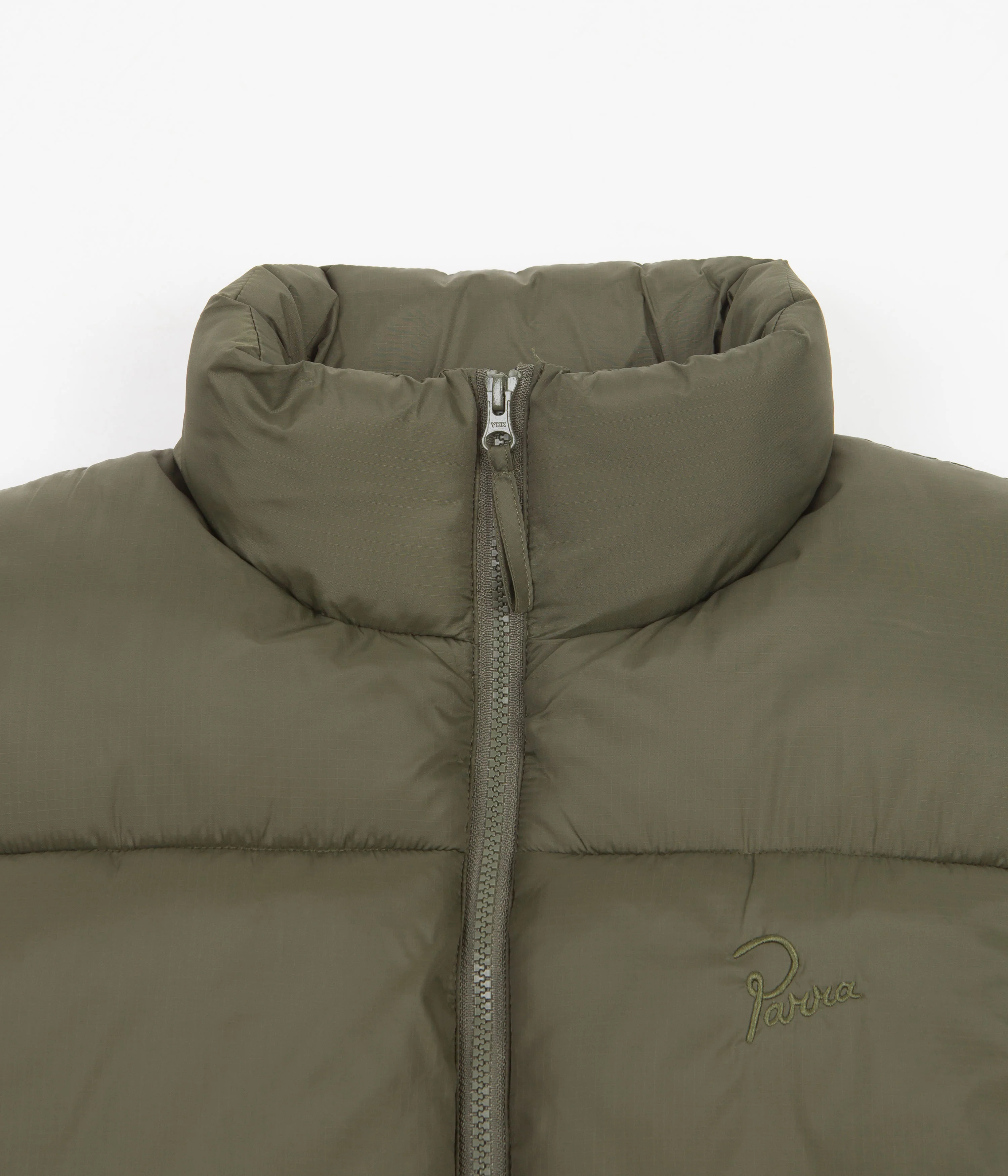 by Parra Sitting Pear Puffer Vest - Olive - Image 7