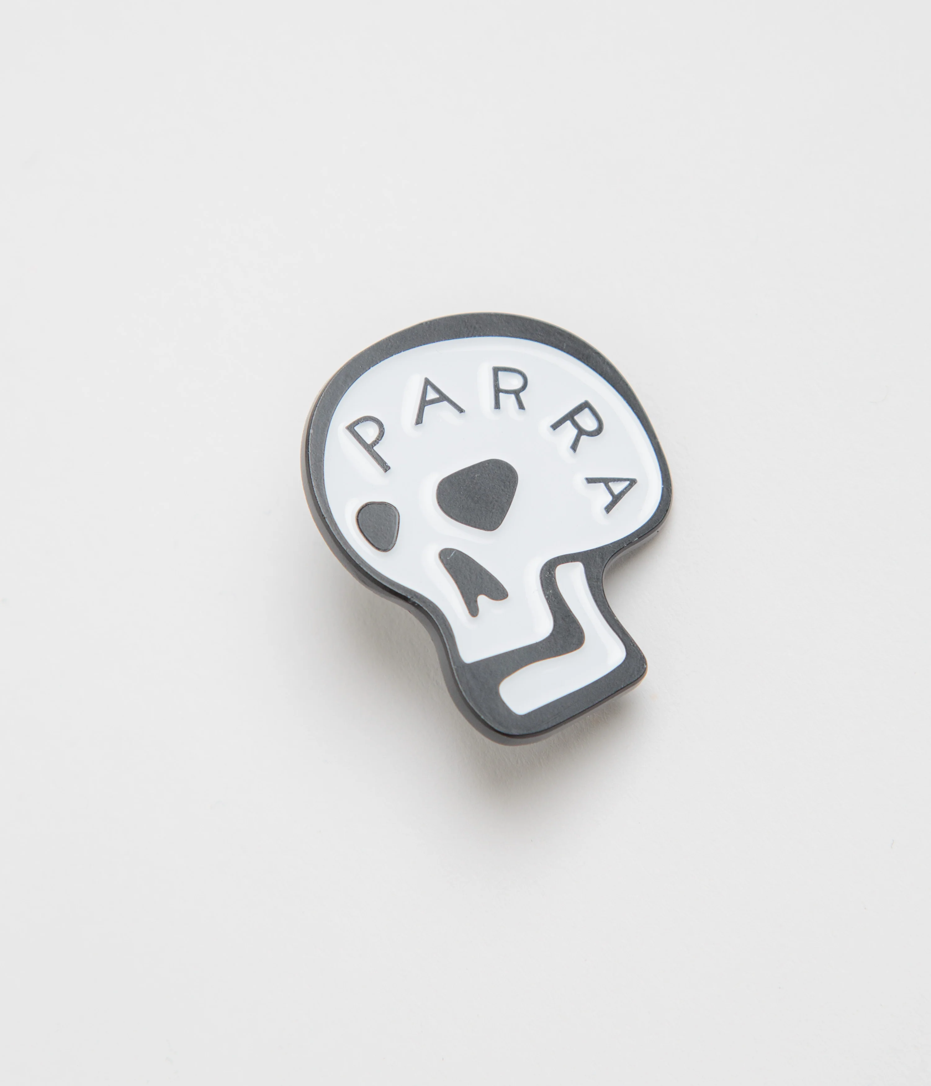 by Parra Skulled Enamel Pin - White - Image 3