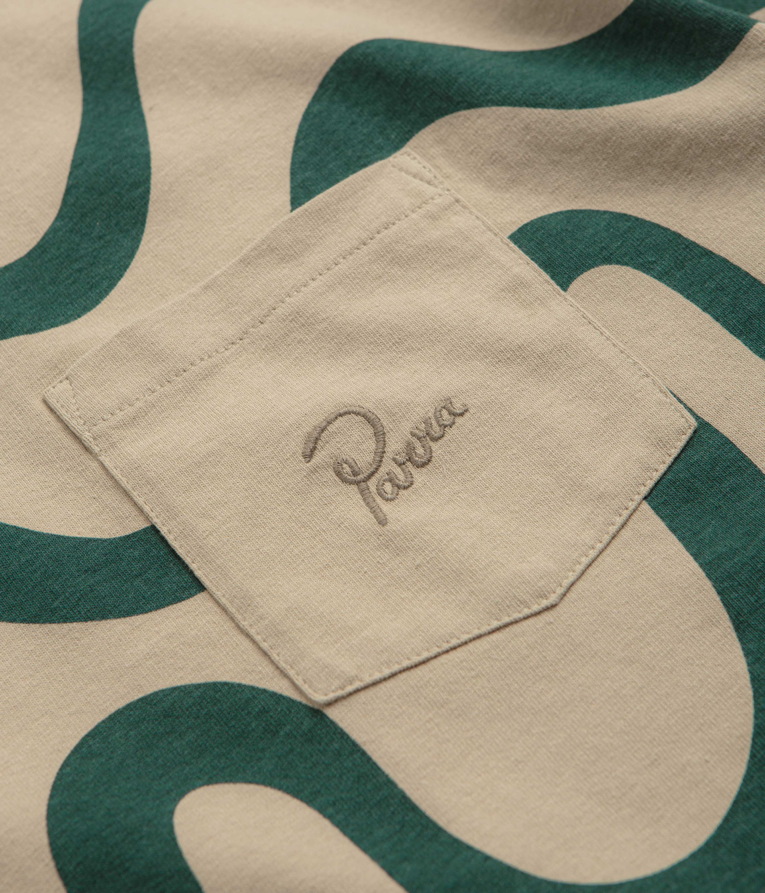 by Parra Sound Waved T-Shirt - Tan - Image 2