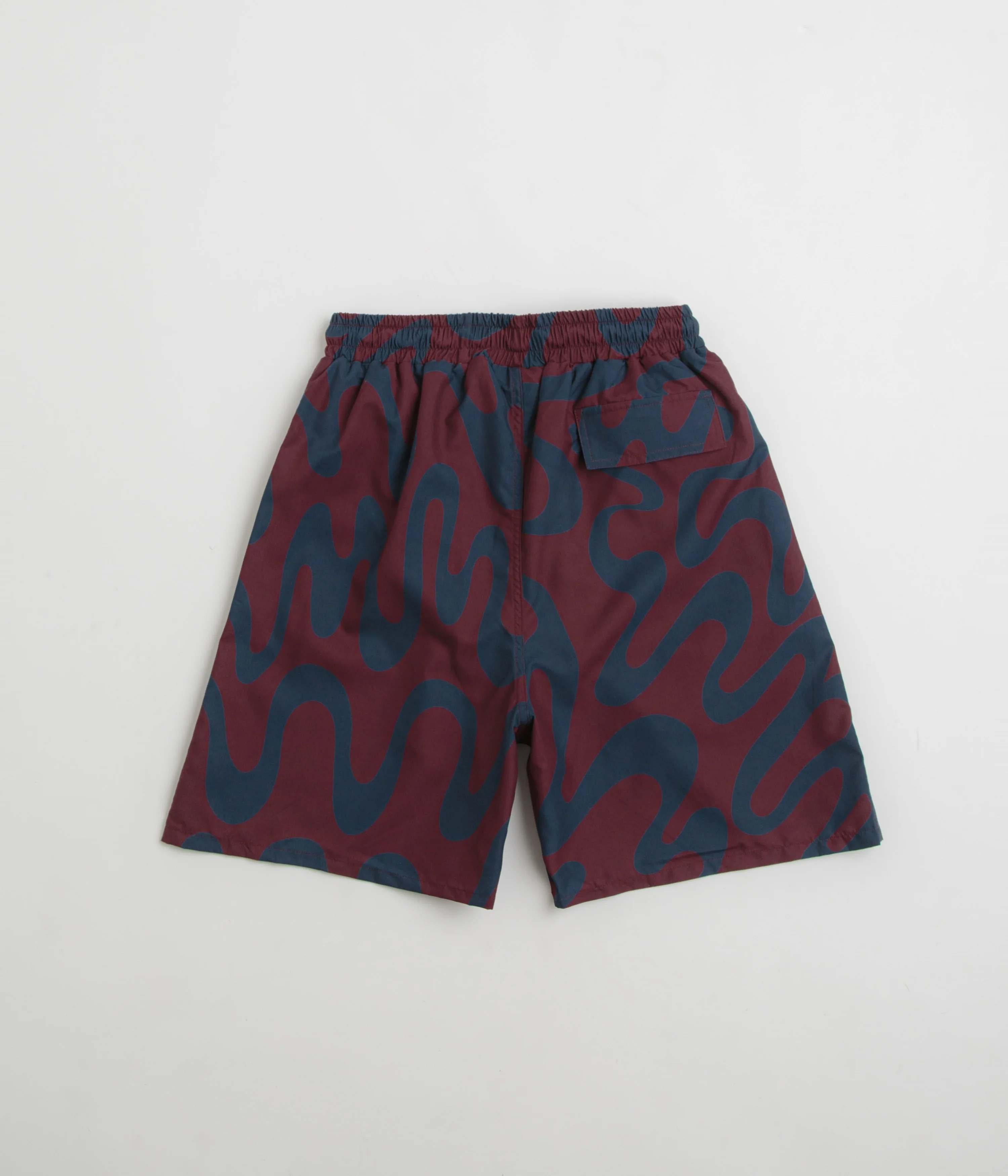 by Parra Splashed Swim Shorts - Burgundy - Image 3