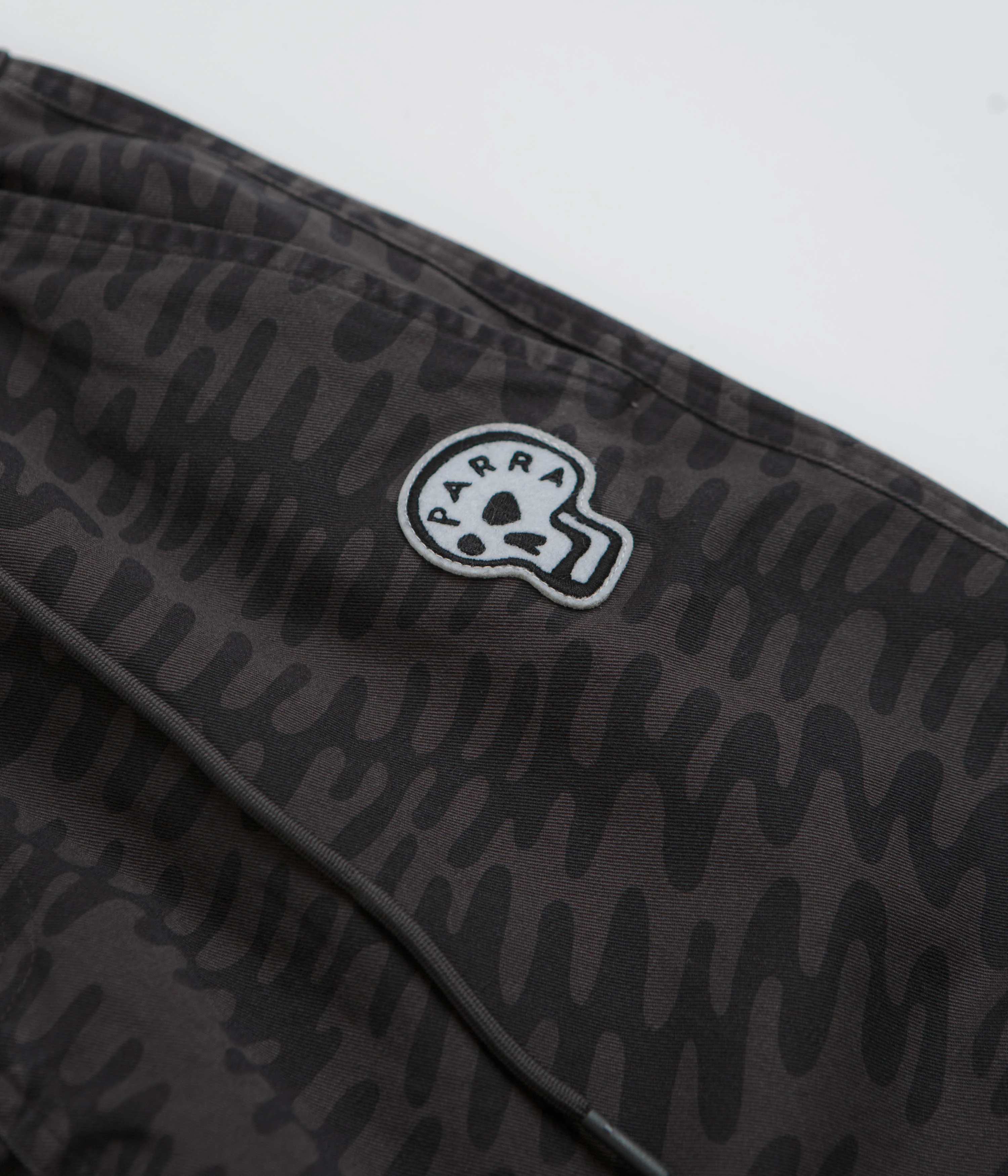 by Parra Stitched Skull Pants - Washed Grey - Image 7