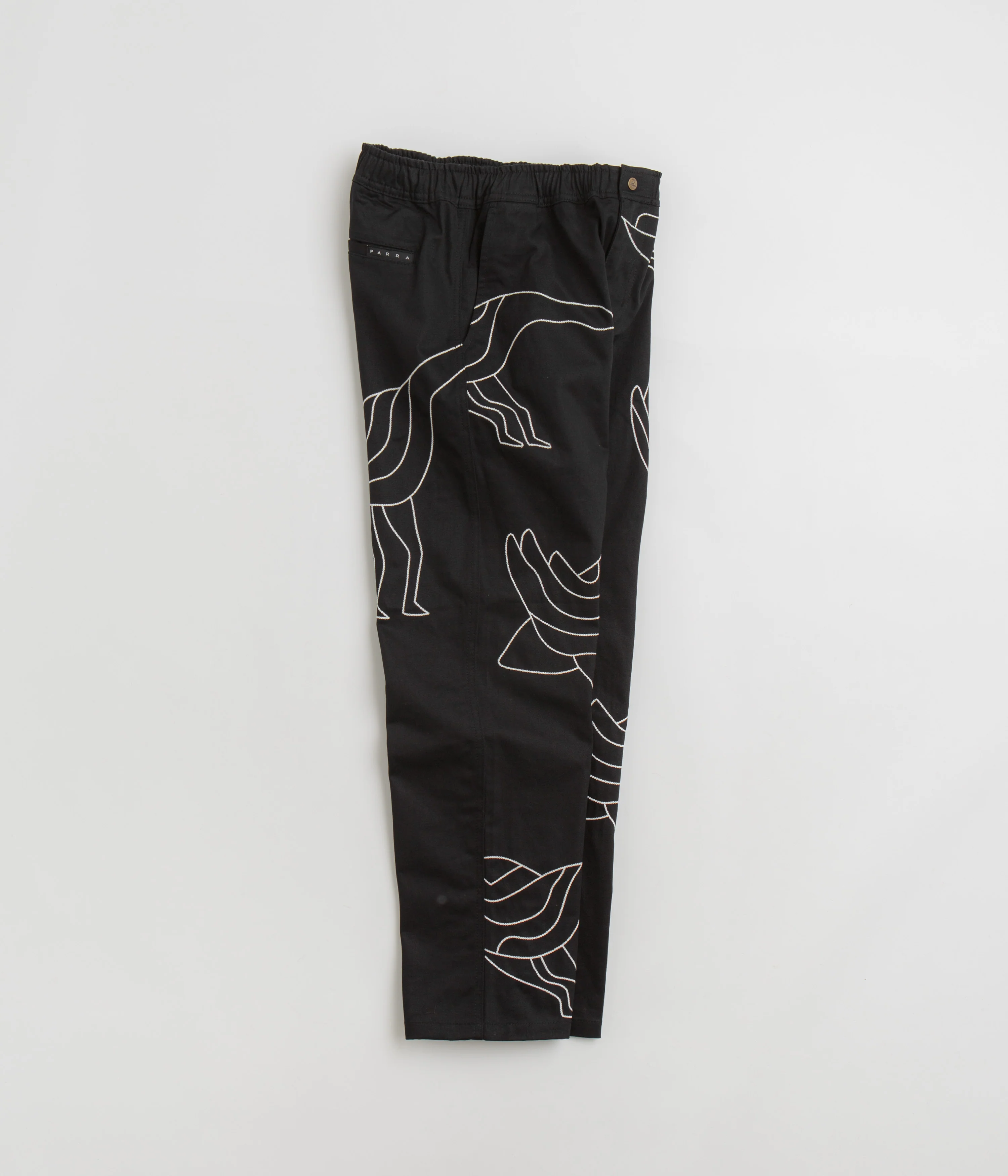 by Parra Stitched Up Duck Pants - Black - Image 2