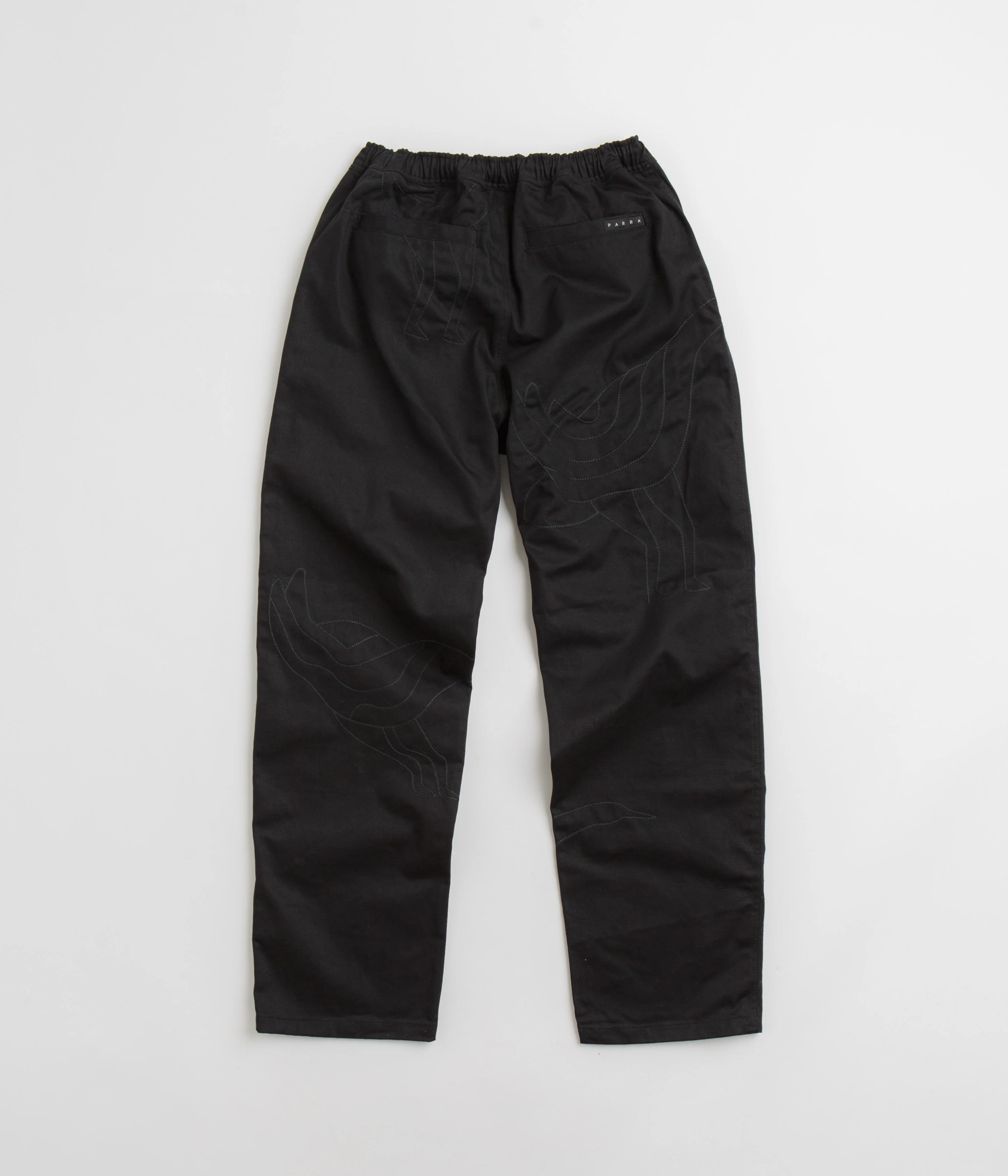 by Parra Stitched Up Duck Pants - Black / Black - Image 3