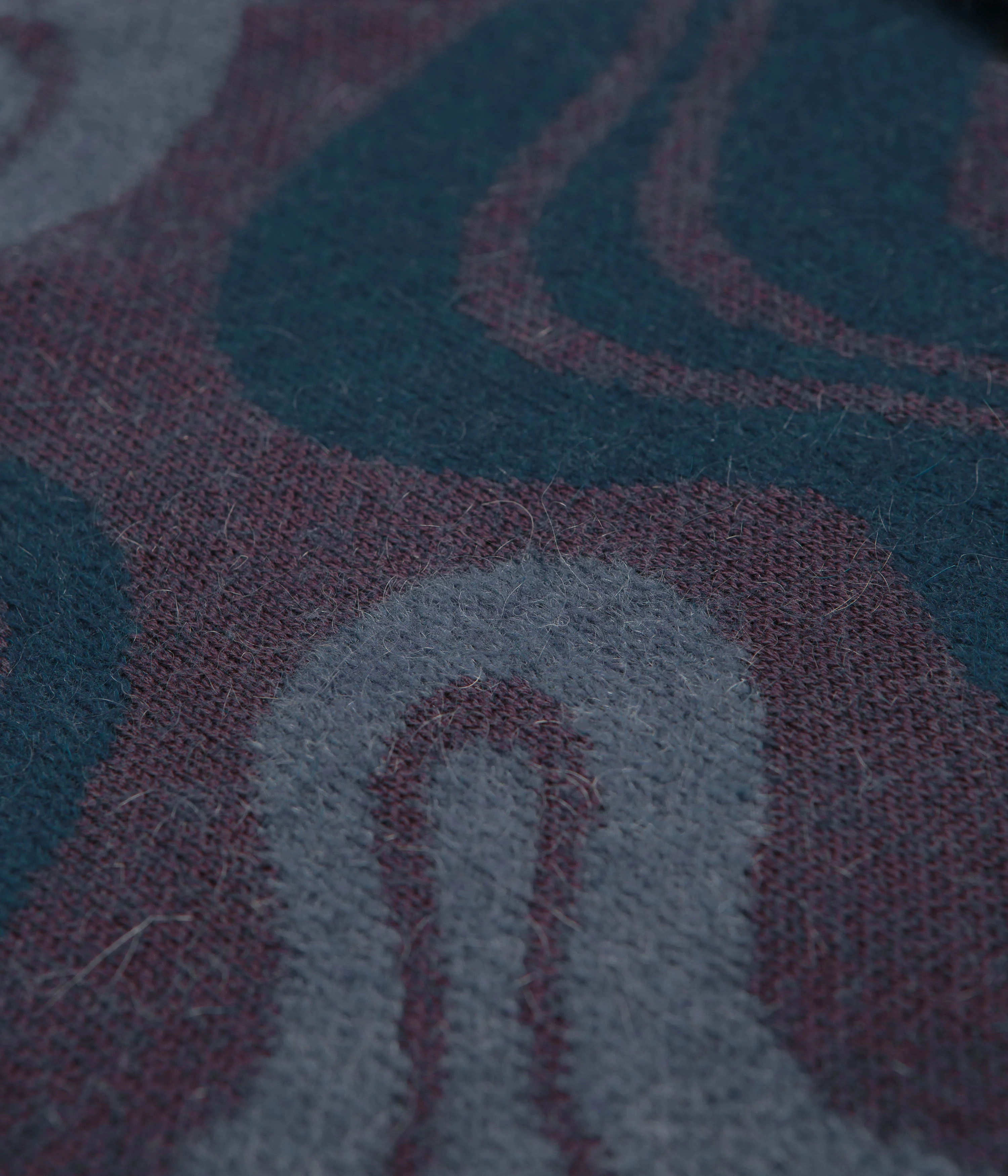 by Parra Stupid Lava Lamp Knitted Sweatshirt - Dark Mahogany - Image 3