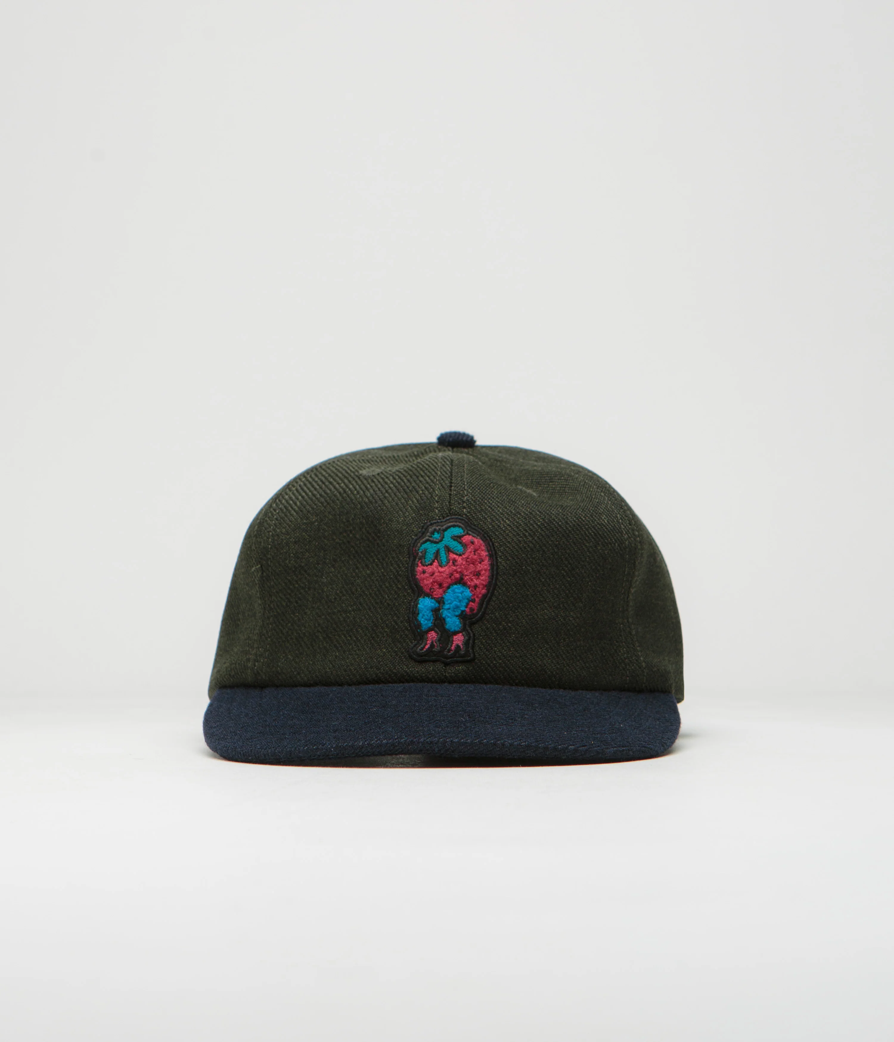 by Parra Stupid Strawberry Cap - Hunter Green - Image 2