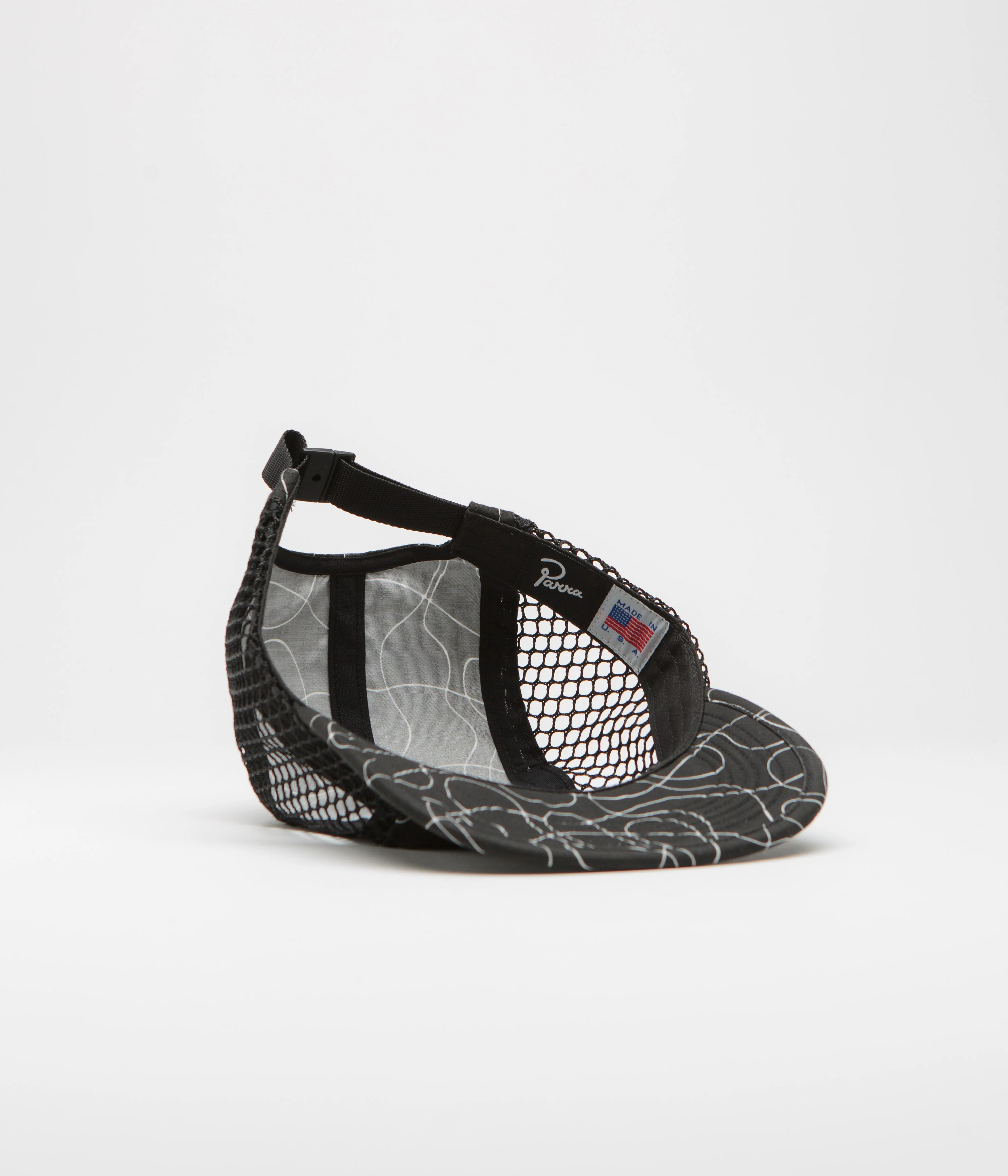 by Parra Trees In Wind Mesh Volley Cap - Black - Image 4