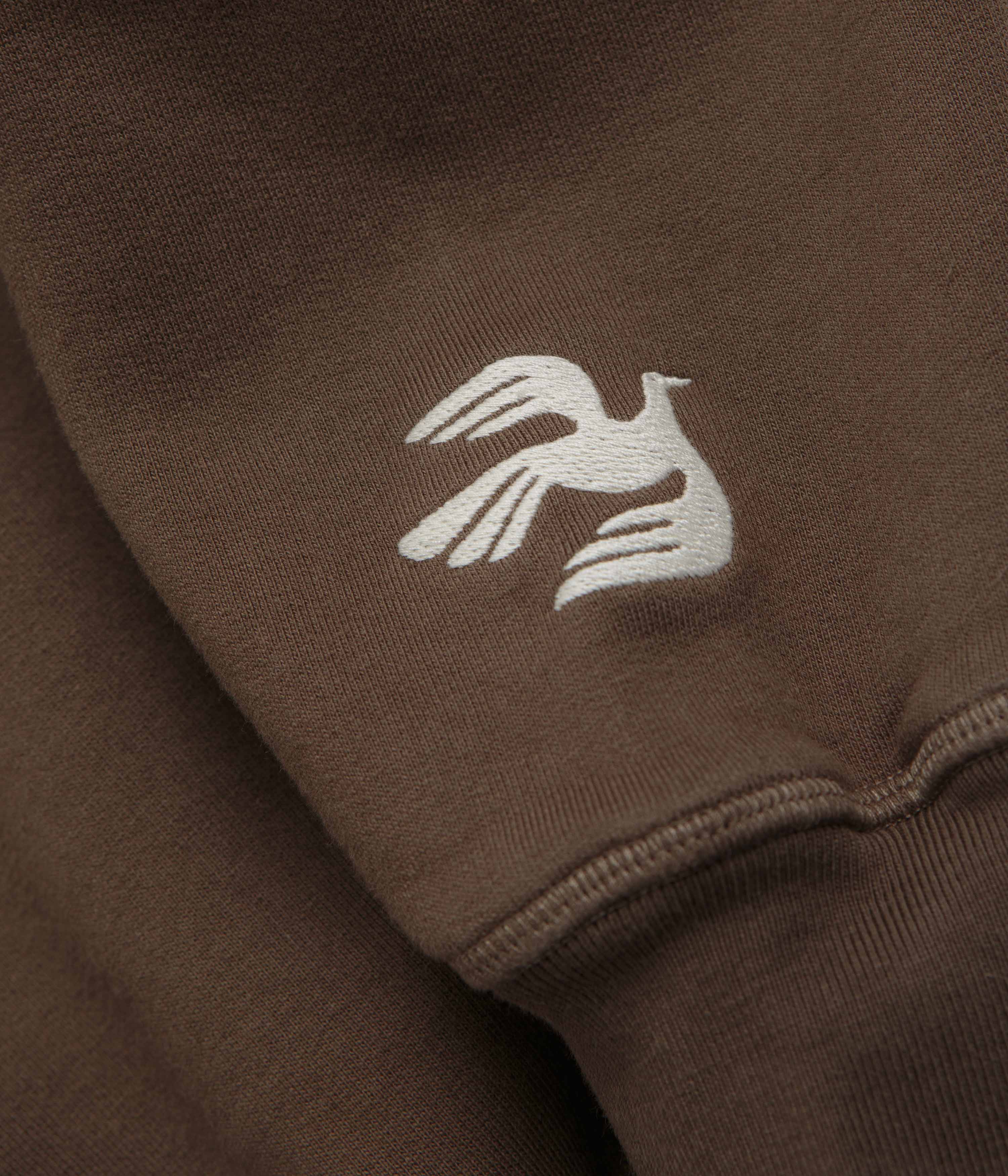 by Parra Weird Trad Logo Crewneck Sweatshirt - Brown - Image 4