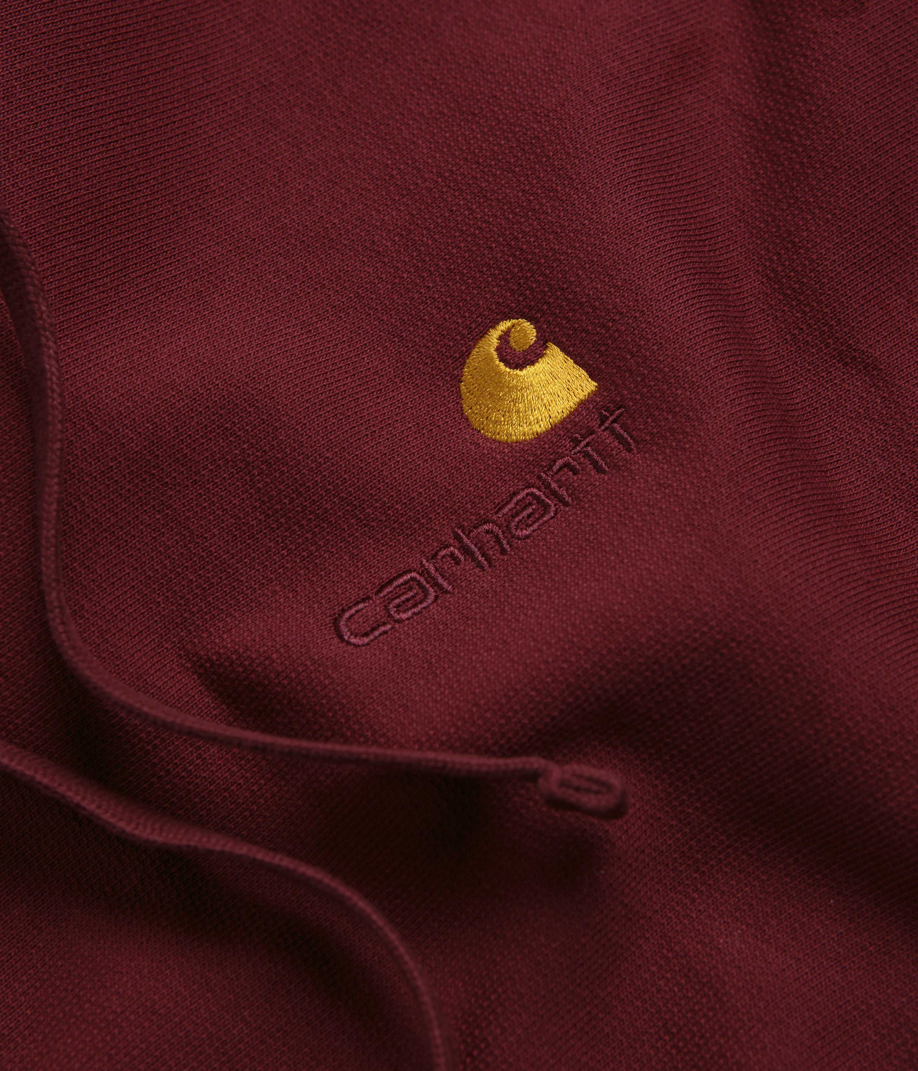 Carhartt American Script Hoodie - Malbec - Image 2