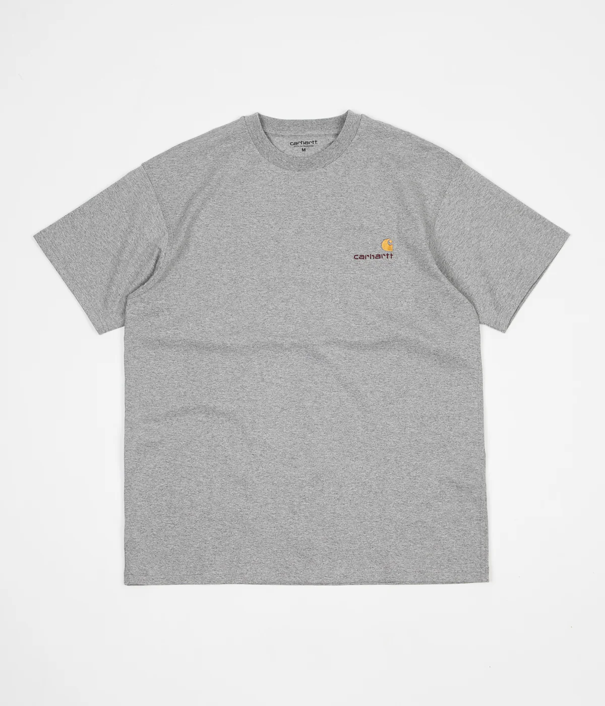 Carhartt American Script T-Shirt - Grey Heather