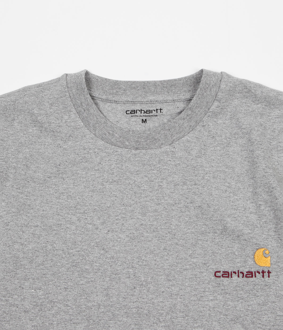 Carhartt American Script T-Shirt - Grey Heather - Image 2