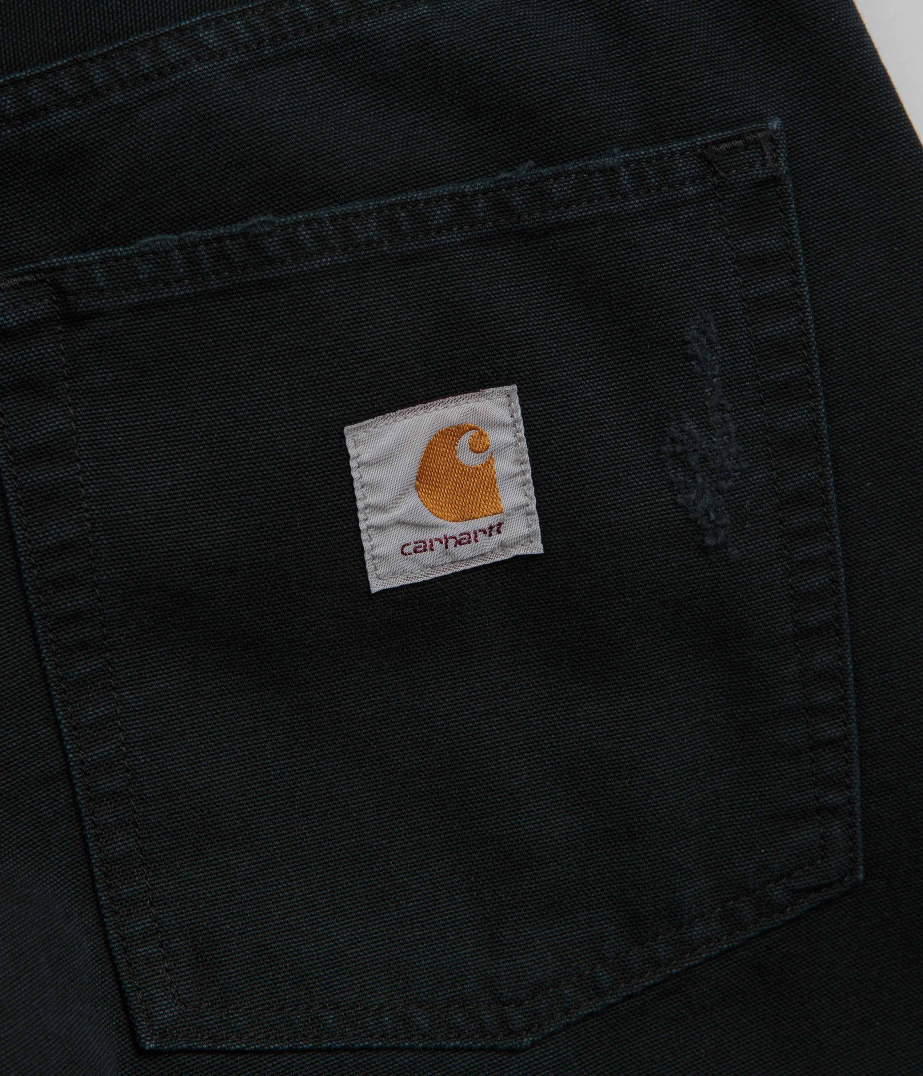 Carhartt Brandon Canvas Pants - Black Grind Wash - Image 8