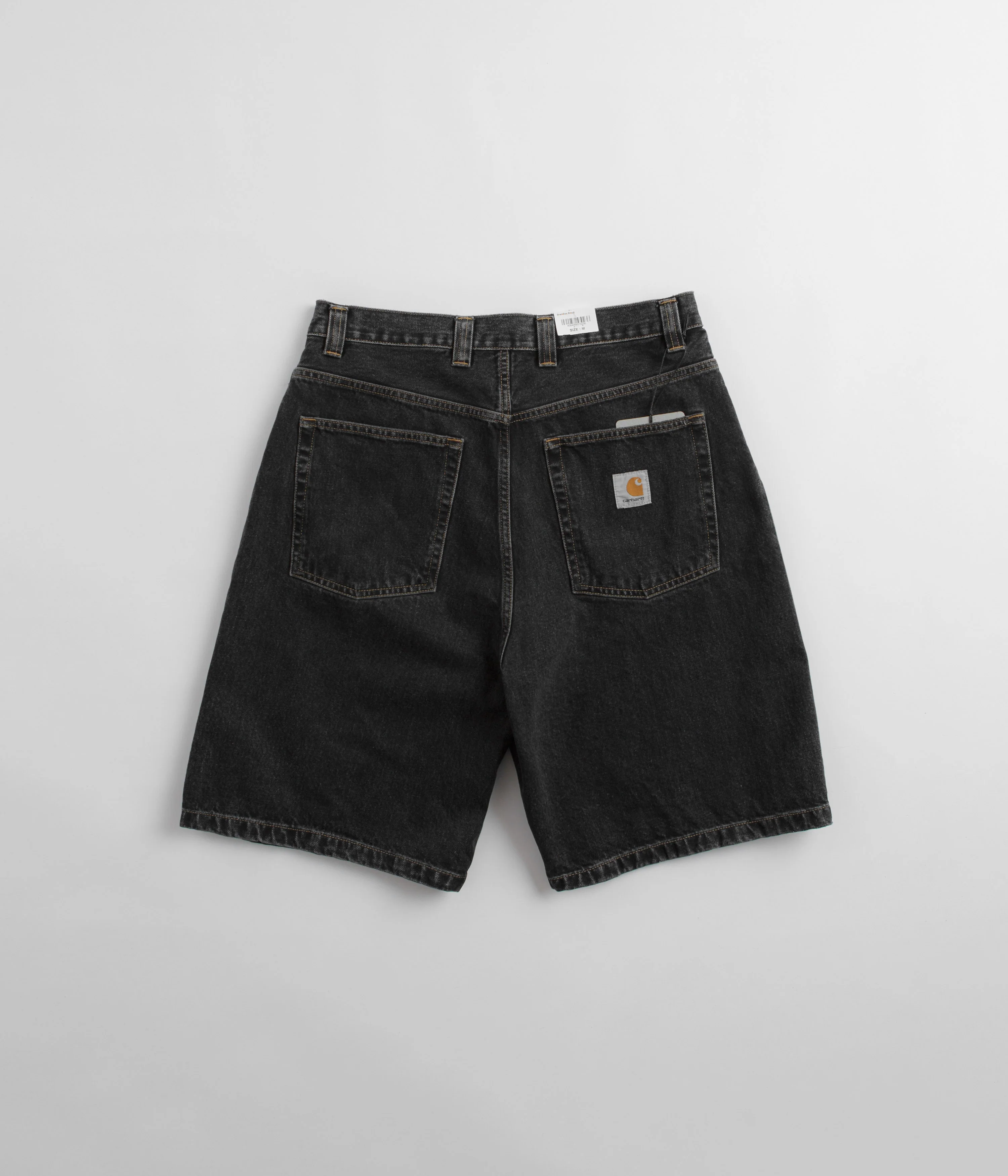 Carhartt Brandon Shorts - Black Stone Wash - Image 3