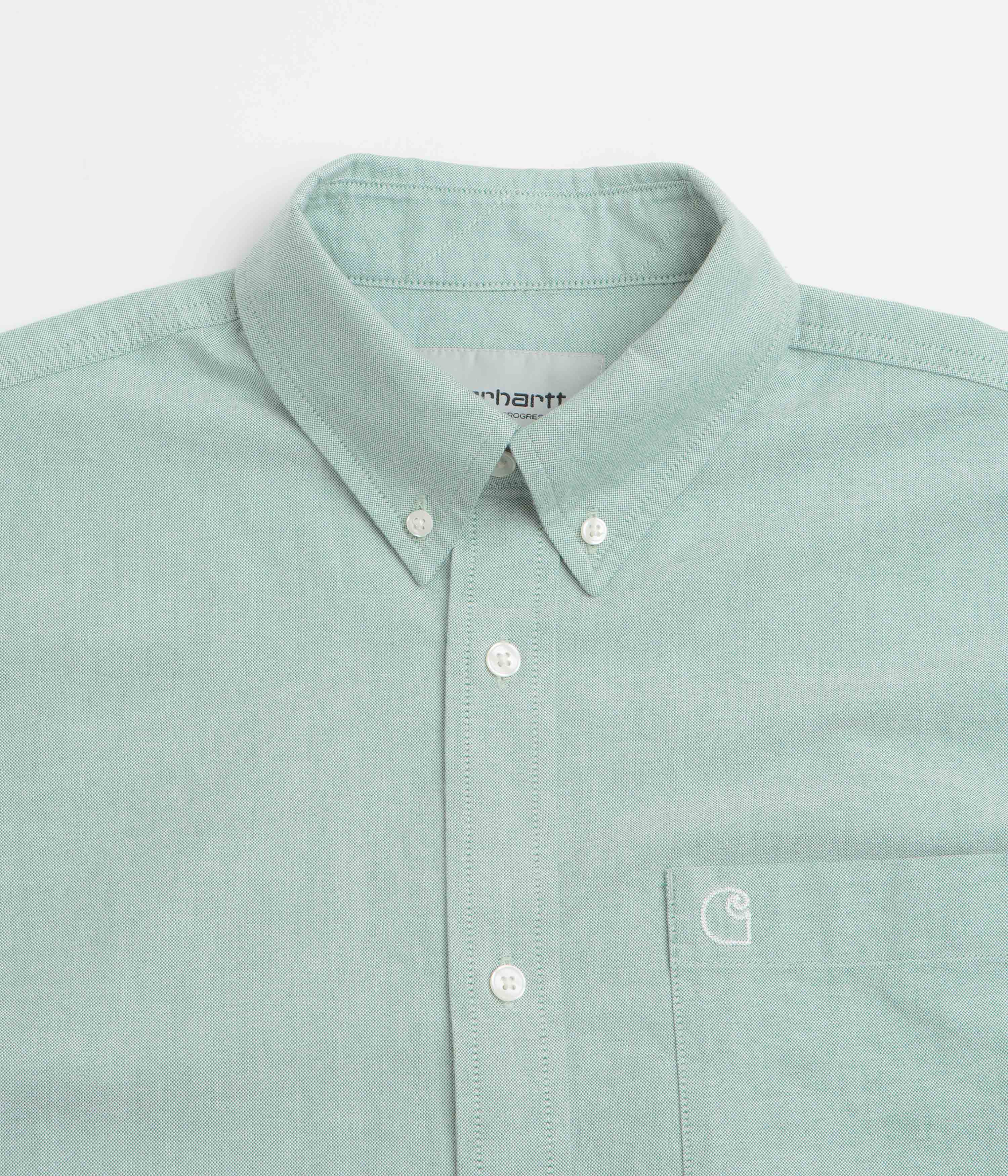 Carhartt Braxton Short Sleeve Shirt - Lily / Wax - Image 2