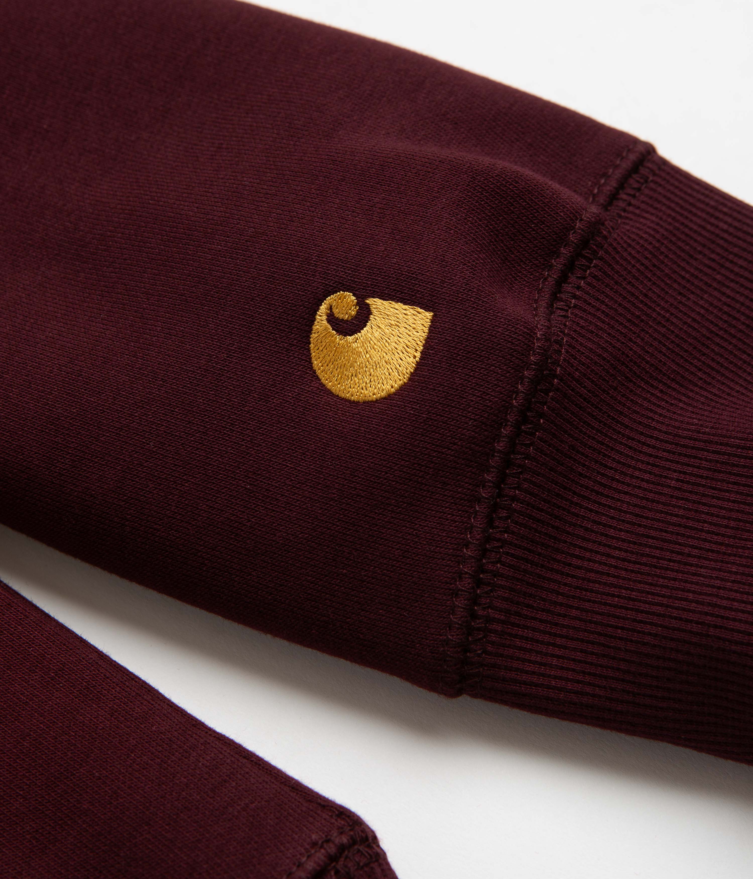Carhartt Chase Hoodie - Amarone / Gold - Image 3