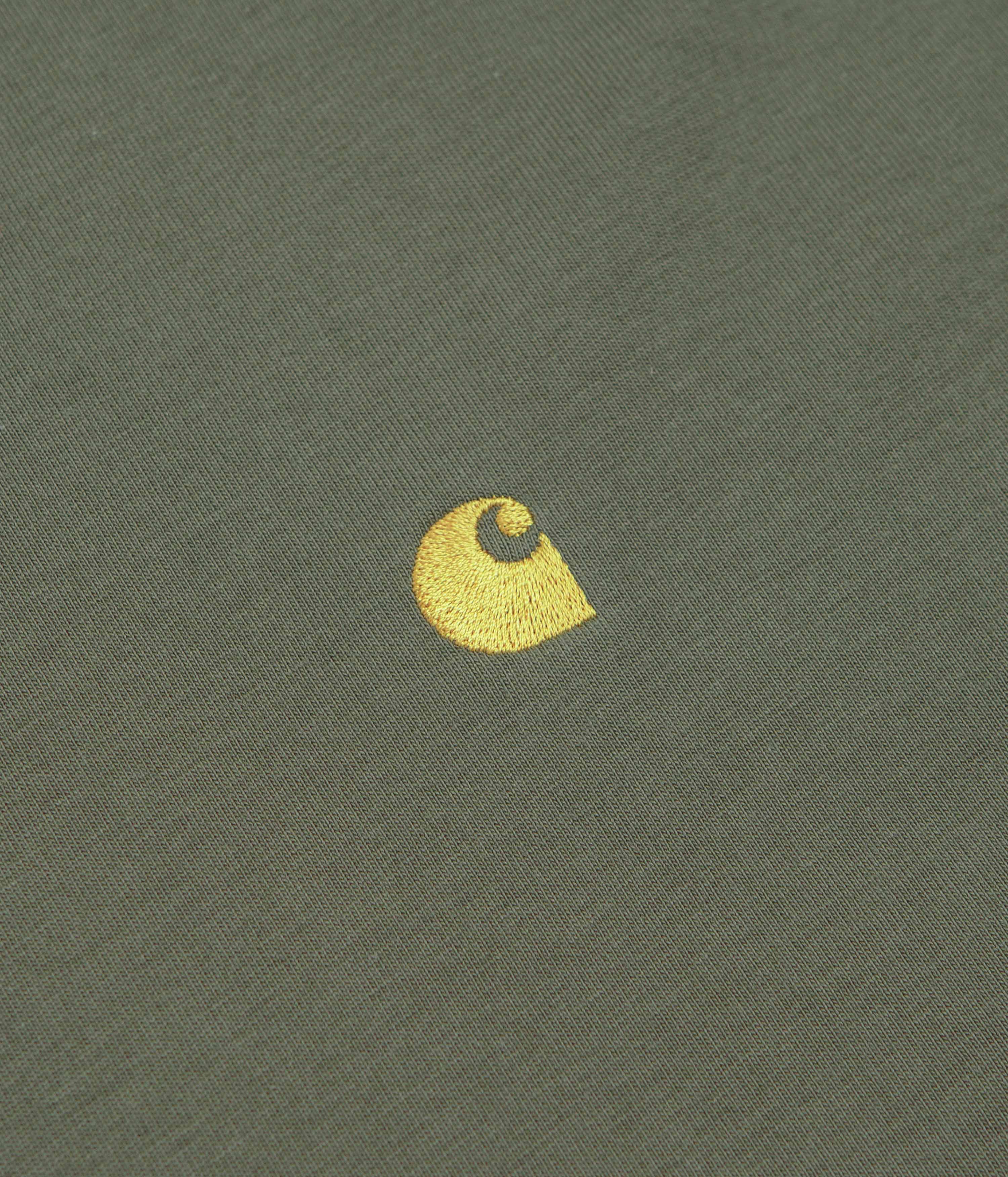Carhartt Chase T-Shirt - Leaf / Gold - Image 3