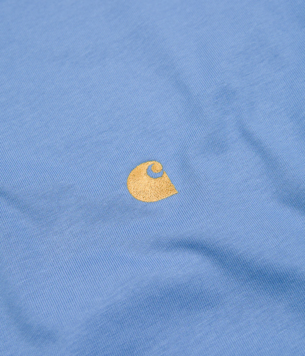 Carhartt Chase T-Shirt - Piscine / Gold - Image 2