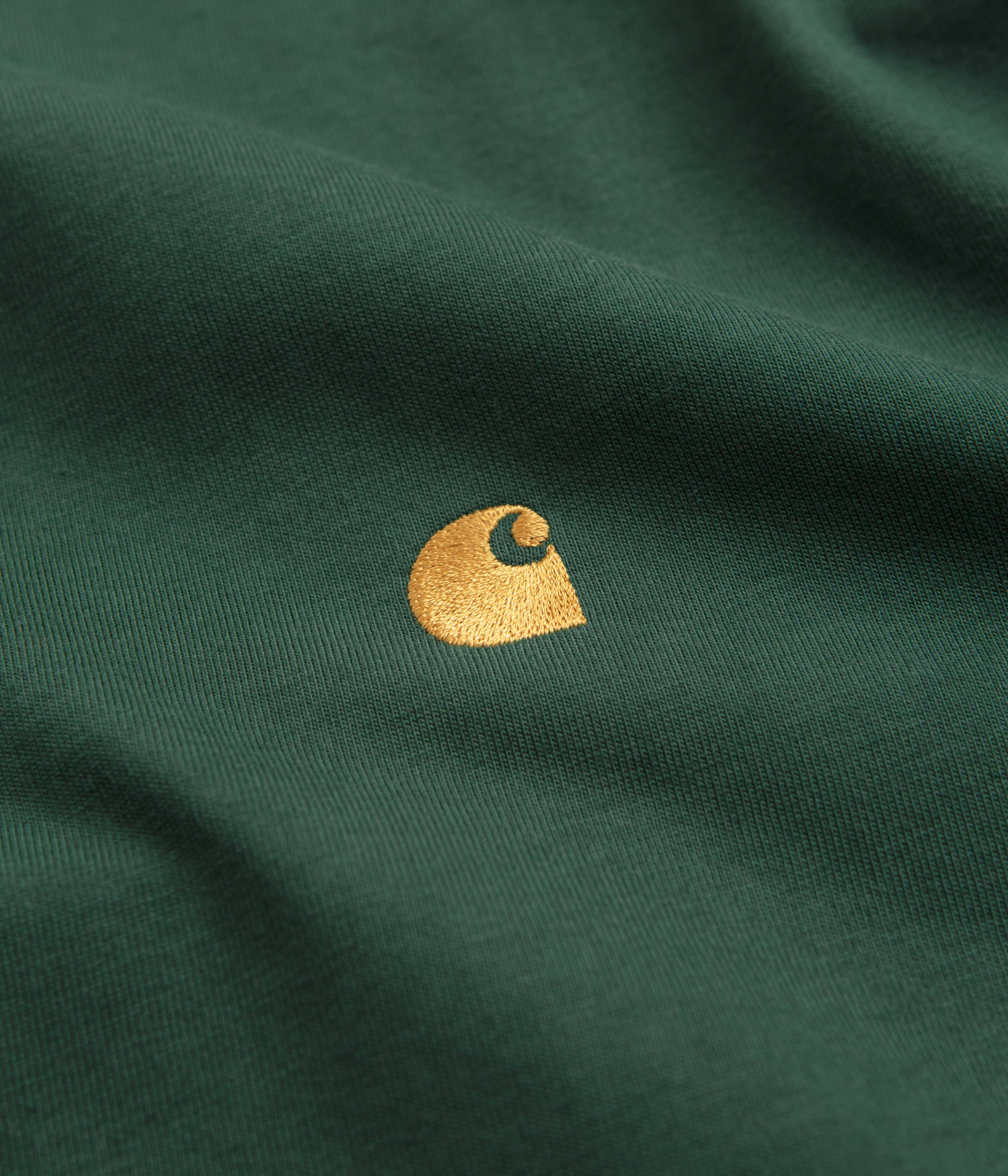 Carhartt Chase T-Shirt - Sycamore Tree / Gold - Image 2