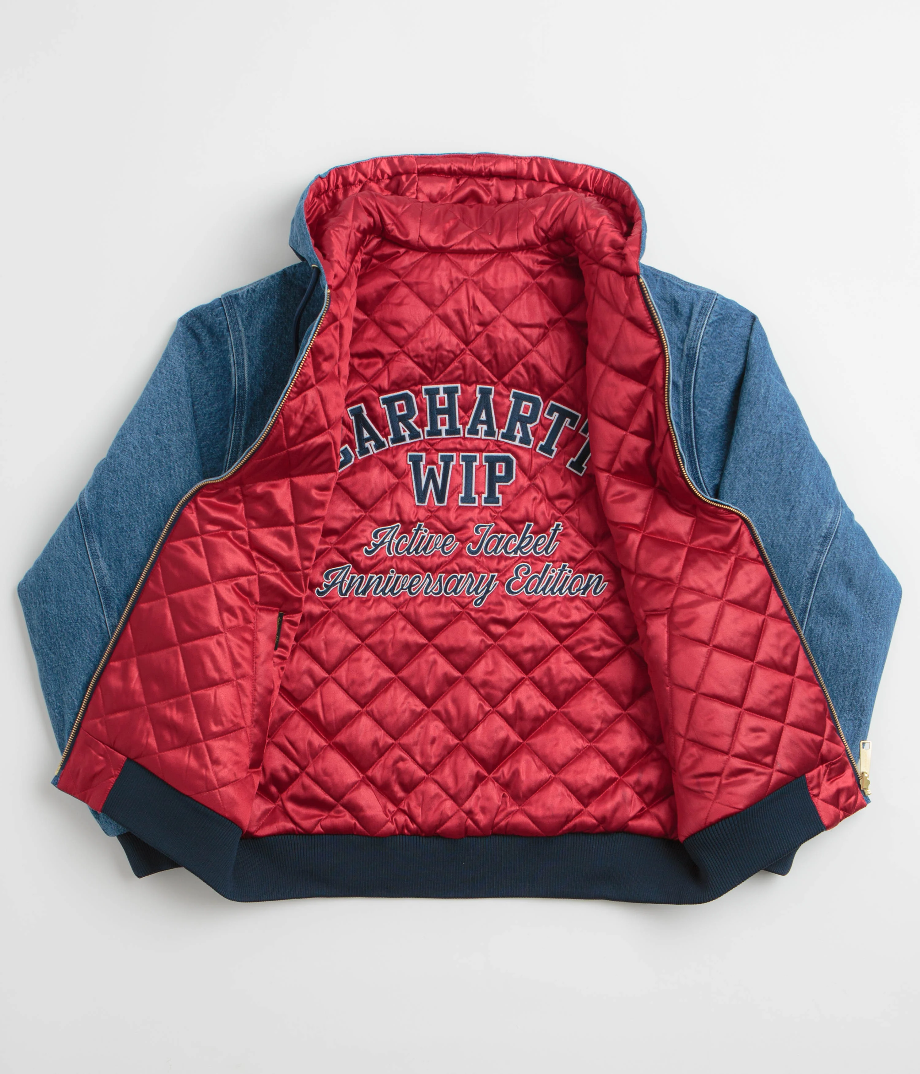Carhartt Denim OG Active Jacket - Blue / USA Red - Image 3