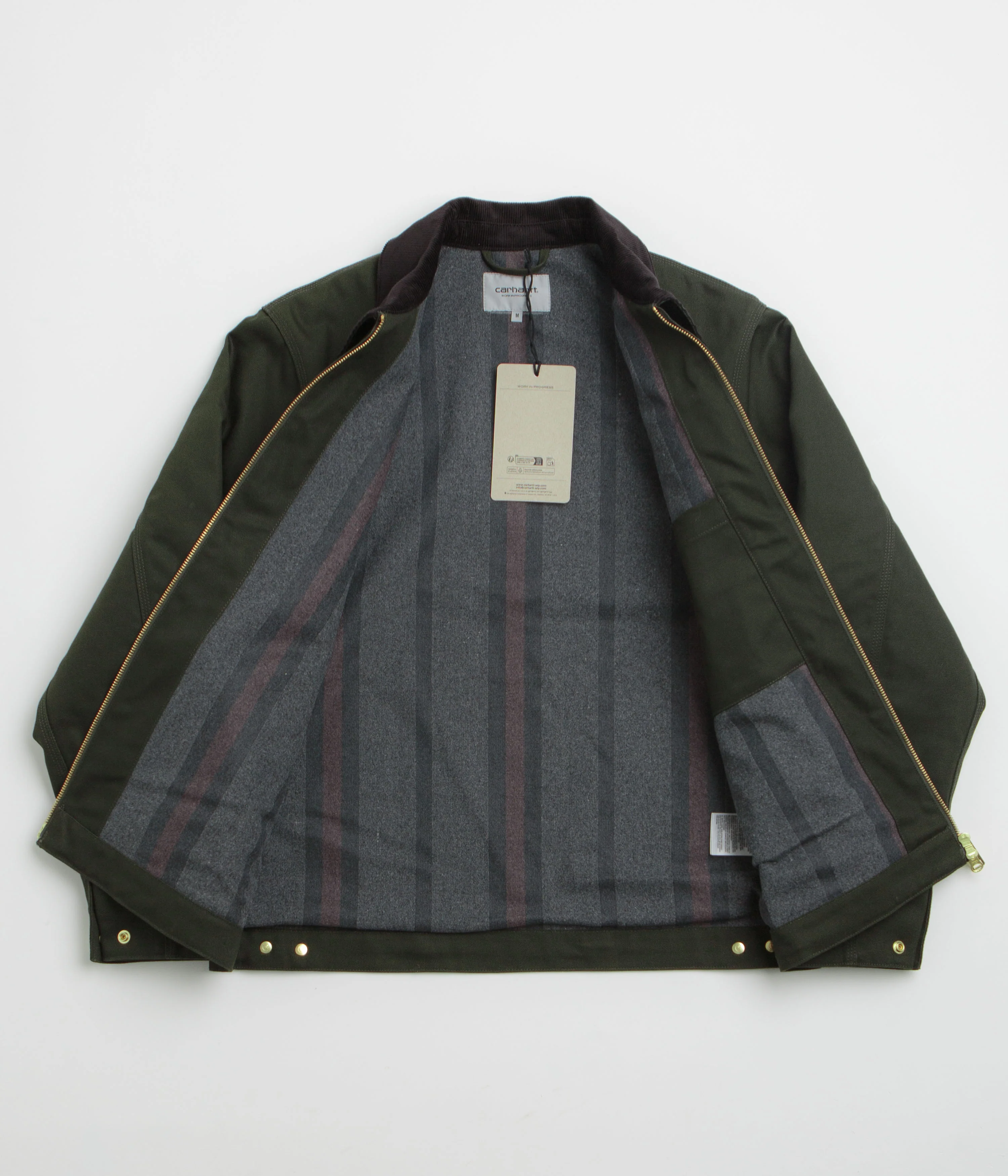 Carhartt Detroit Jacket - Olive / Black Rigid - Image 2