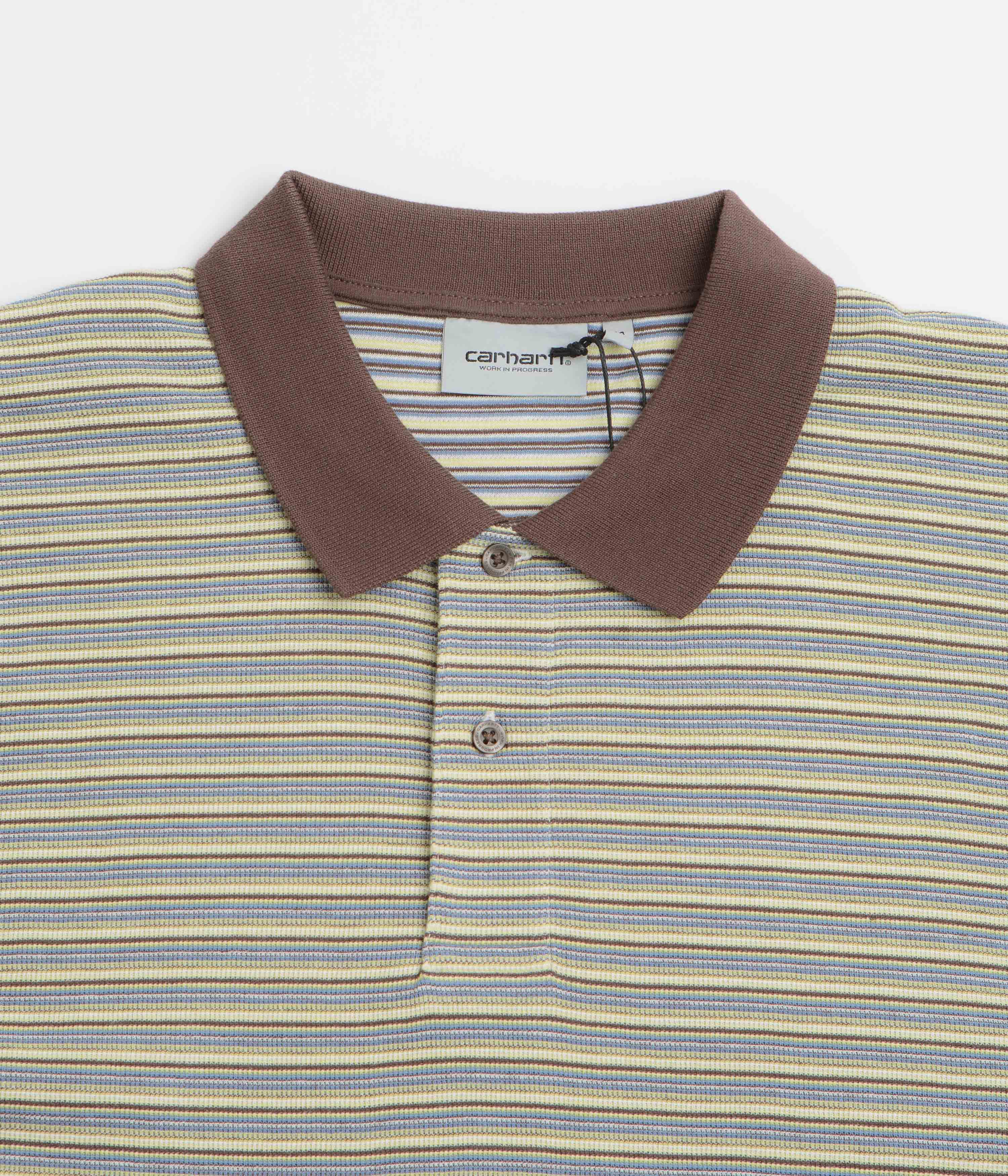 Carhartt Dion Polo Shirt - Dion Stripe / Wax - Image 2