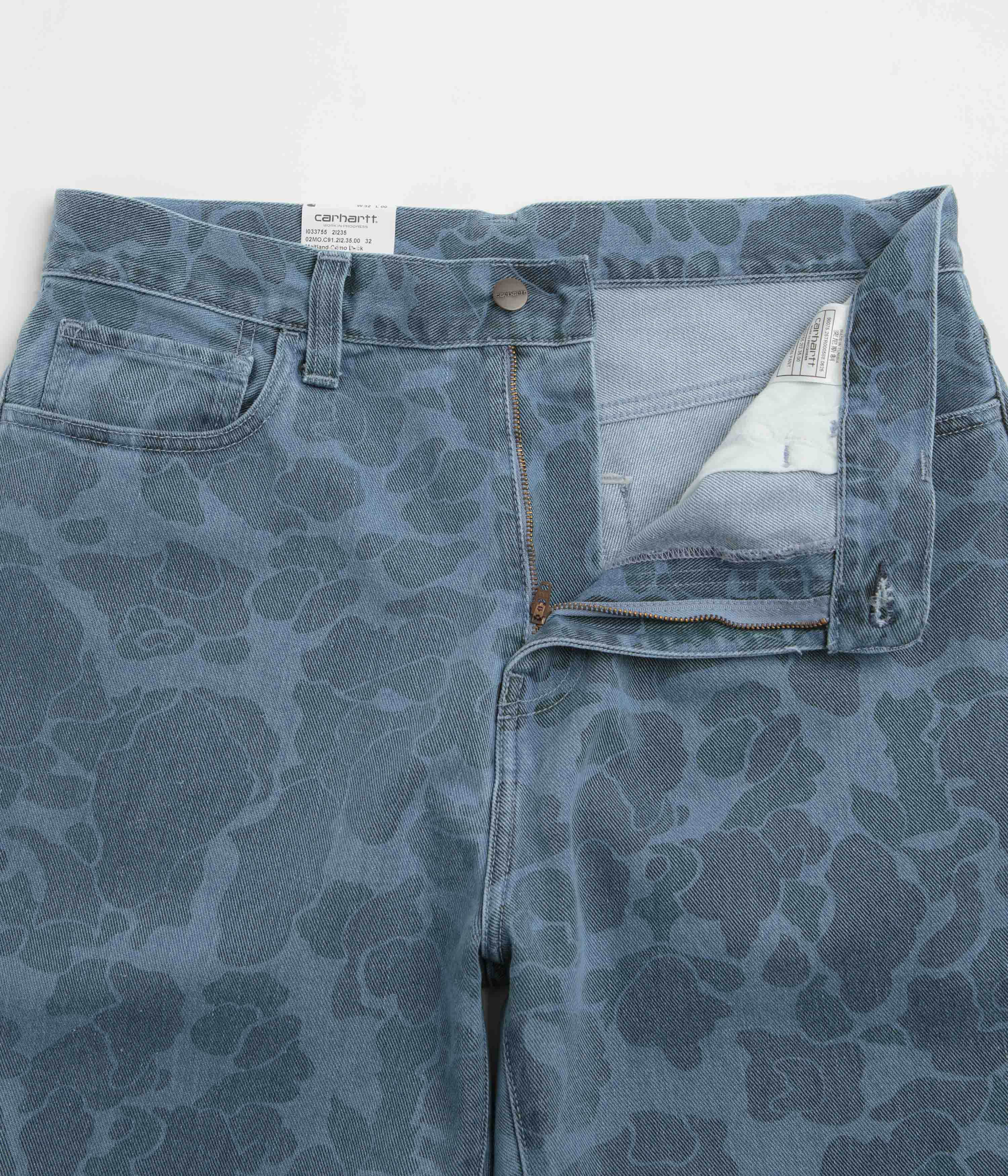 Carhartt Duck Landon Pants - Camo Duck / Blue Bleached - Image 6