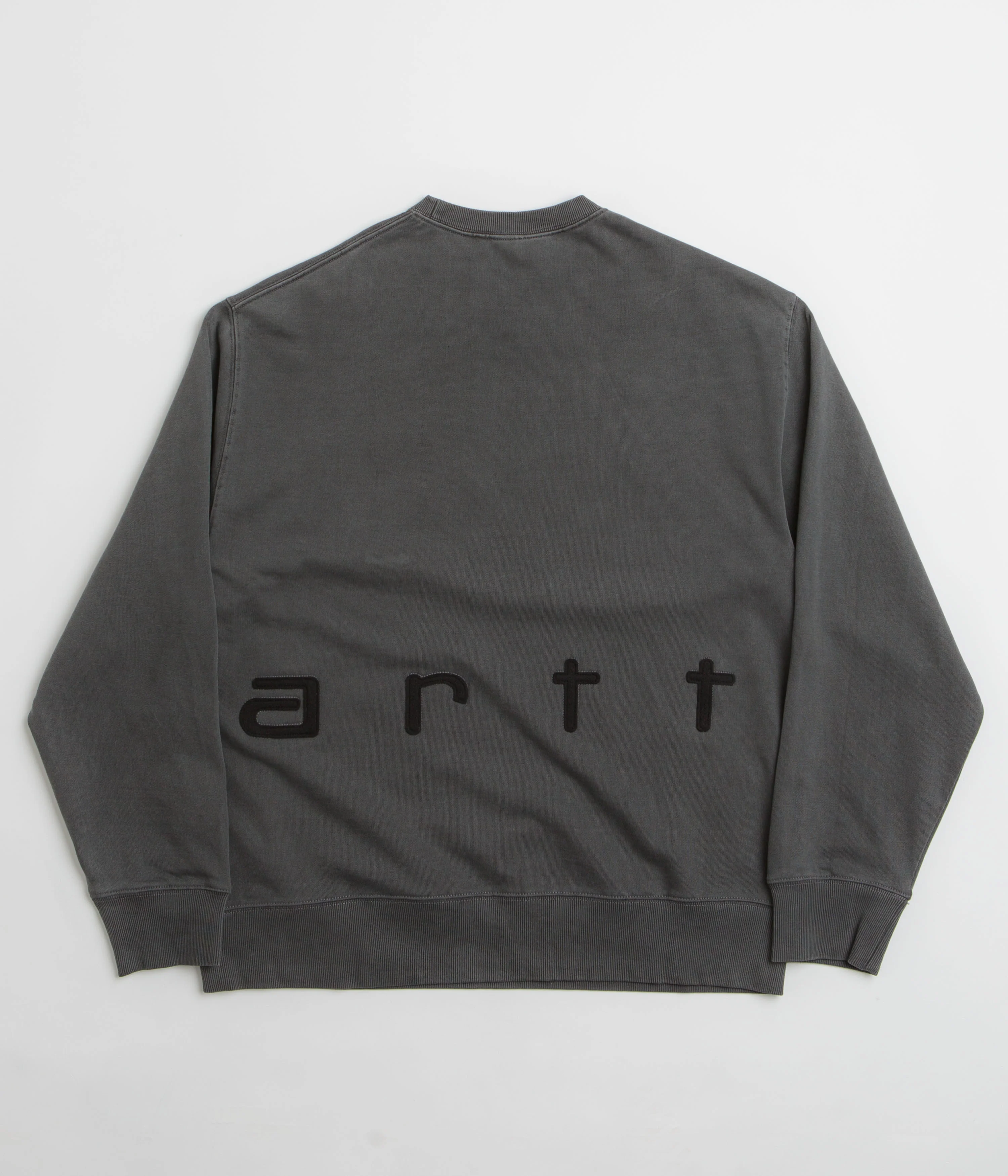 Carhartt Felt Script Crewneck Sweatshirt - Black / Black - Image 2