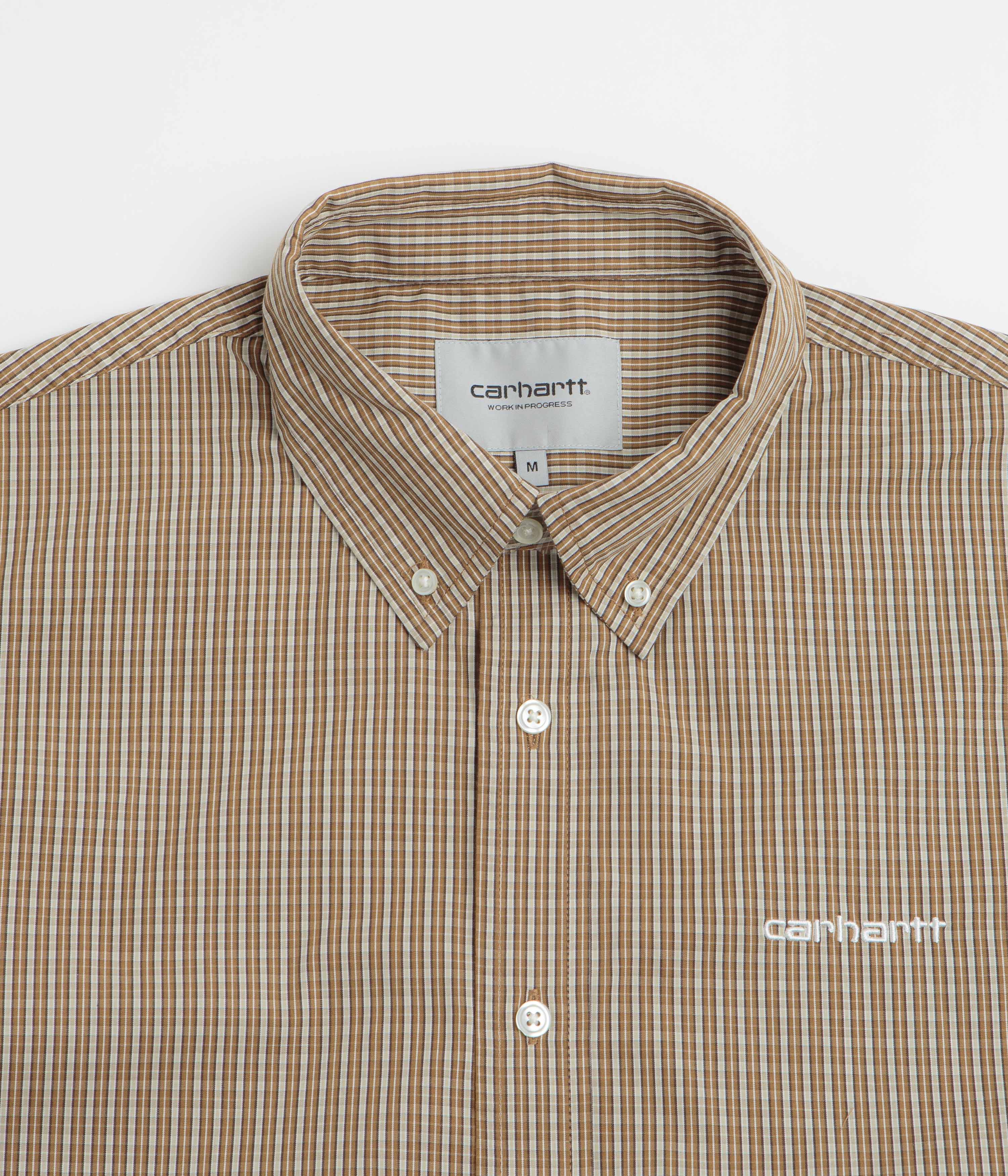 Carhartt Groff Short Sleeve Shirt - Hamilton Brown - Image 2