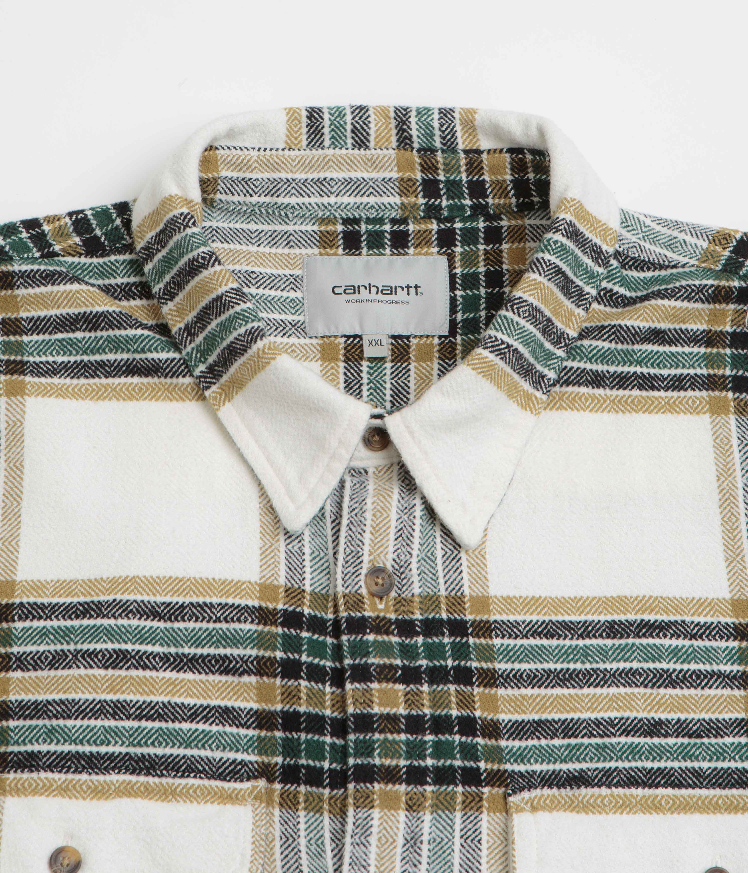 Carhartt Hawkins Shirt - Hawkins Check / Wax / Larch - Image 3