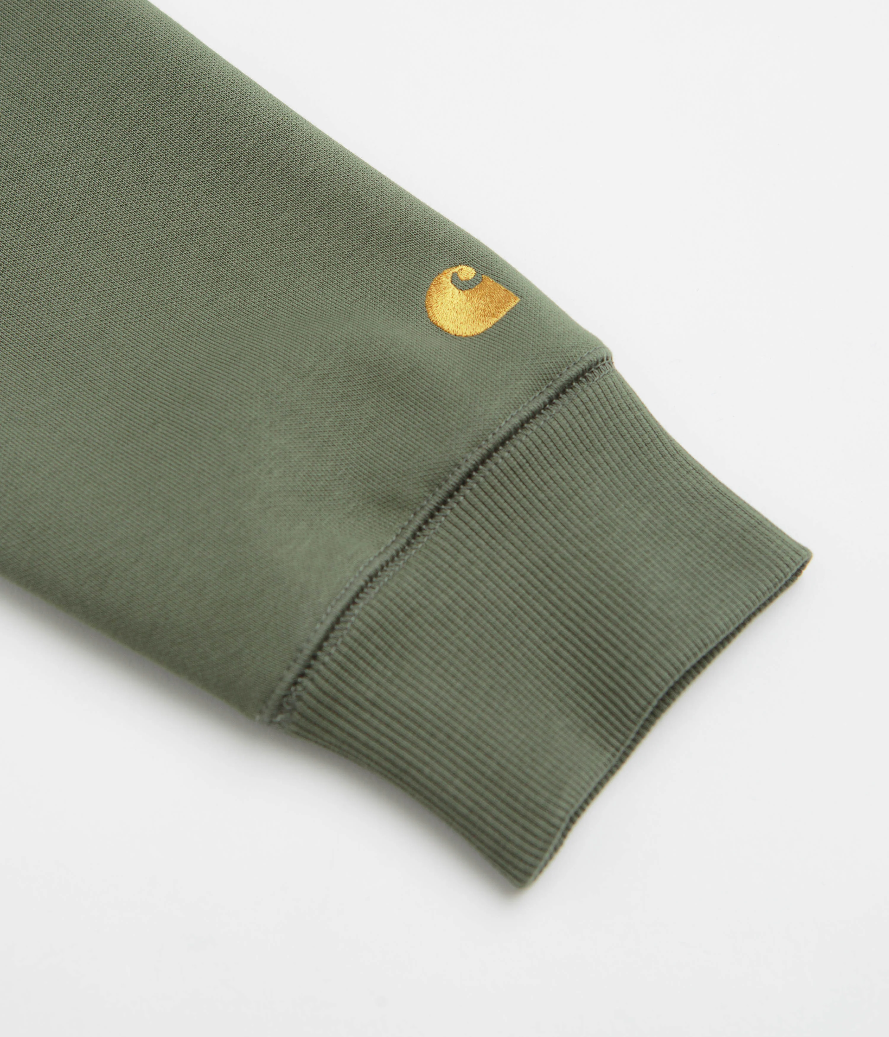 Carhartt Hooded Chase Jacket - Leaf / Gold - Image 4