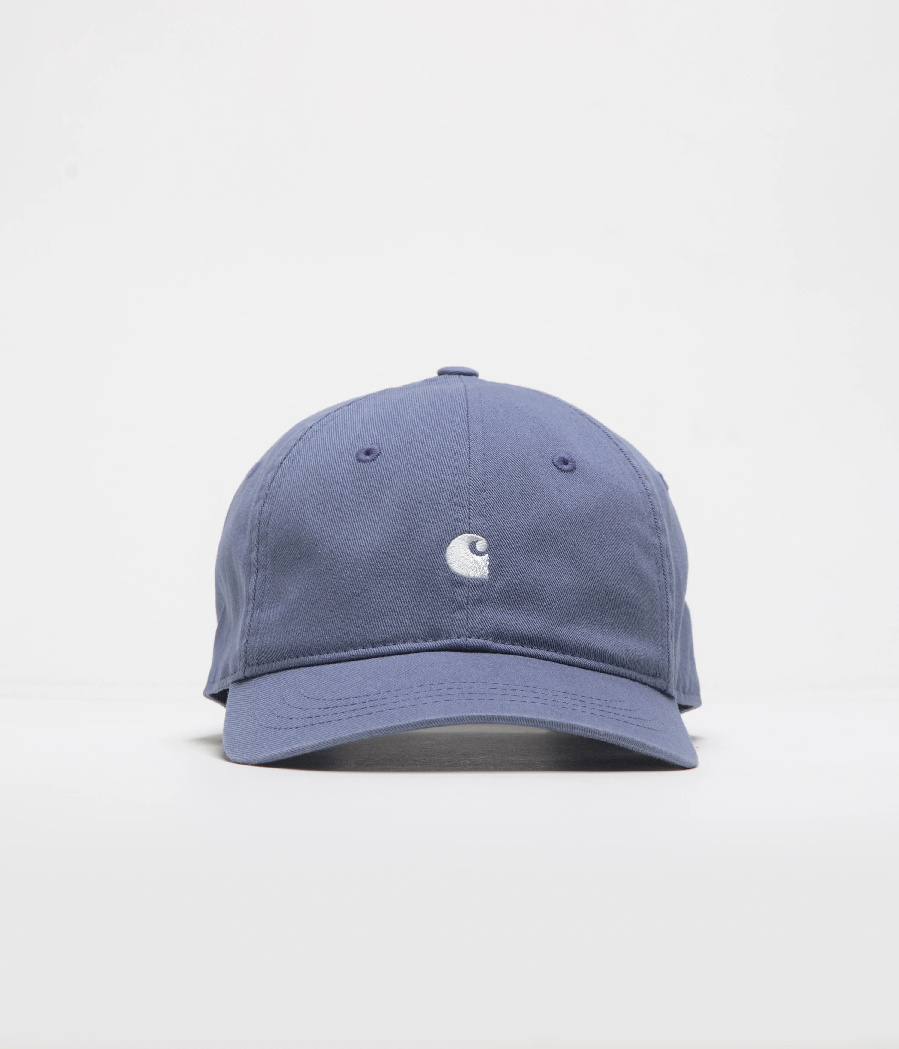 Carhartt Madison Logo Cap - Blue Iris / White - Image 2